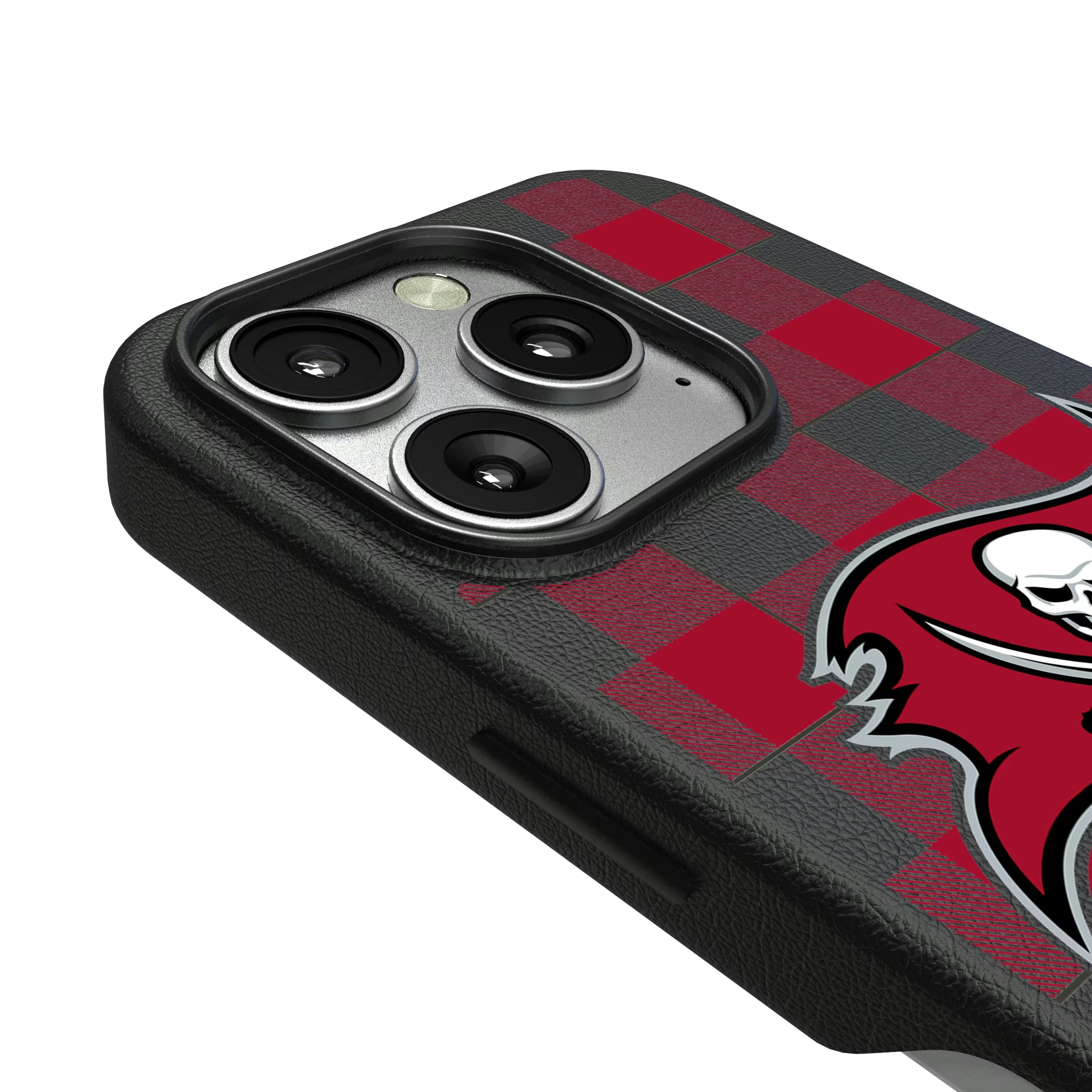 Tampa Bay Buccaneers Plaid iPhone MagSafe Compatible Phone Case for Apple iPhone - Detail