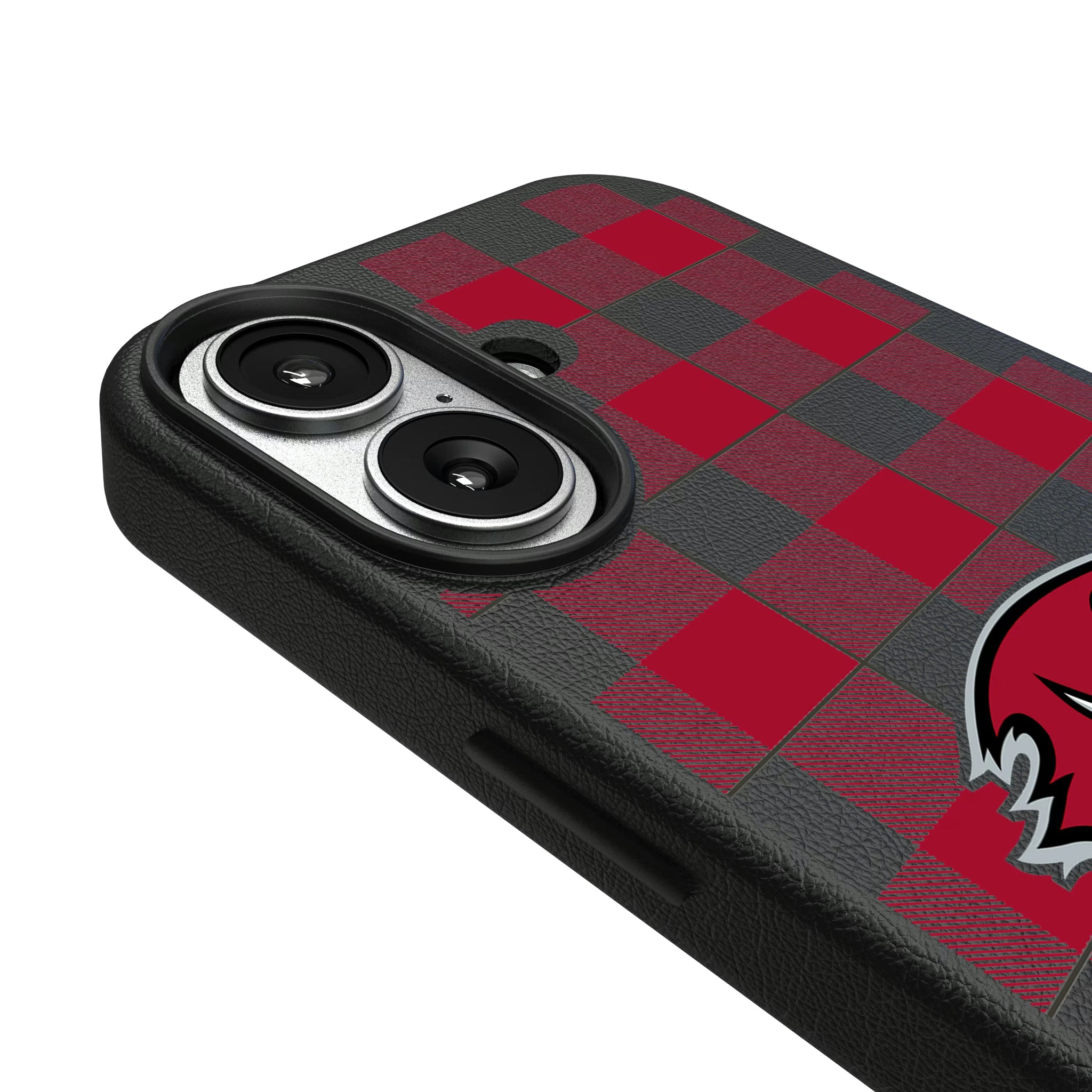 Tampa Bay Buccaneers Plaid iPhone MagSafe Compatible Phone Case for Apple iPhone - Detail#Device_iPhone 17