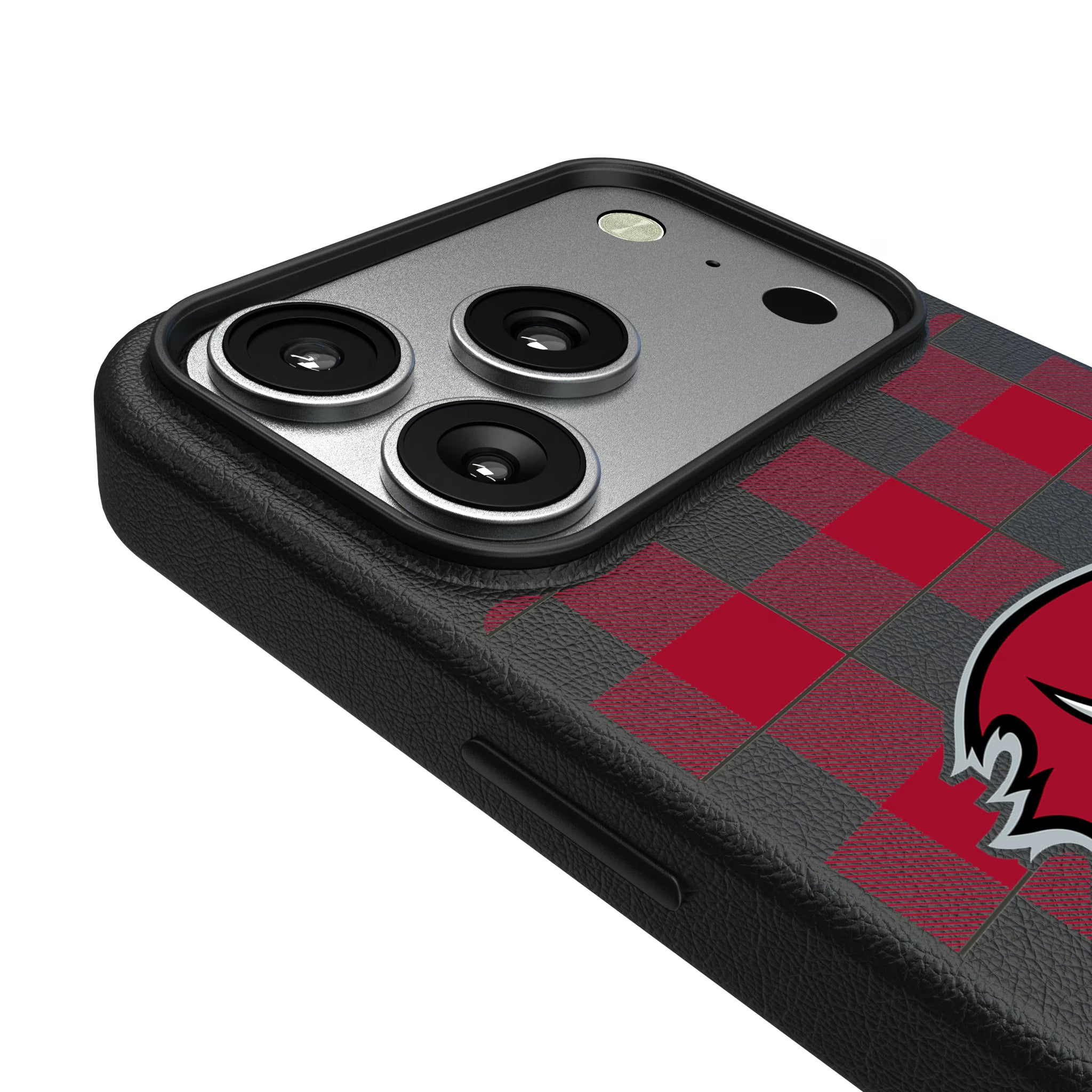 Tampa Bay Buccaneers Plaid iPhone MagSafe Compatible Phone Case for Apple iPhone - Detail#Device_iPhone 17 Pro