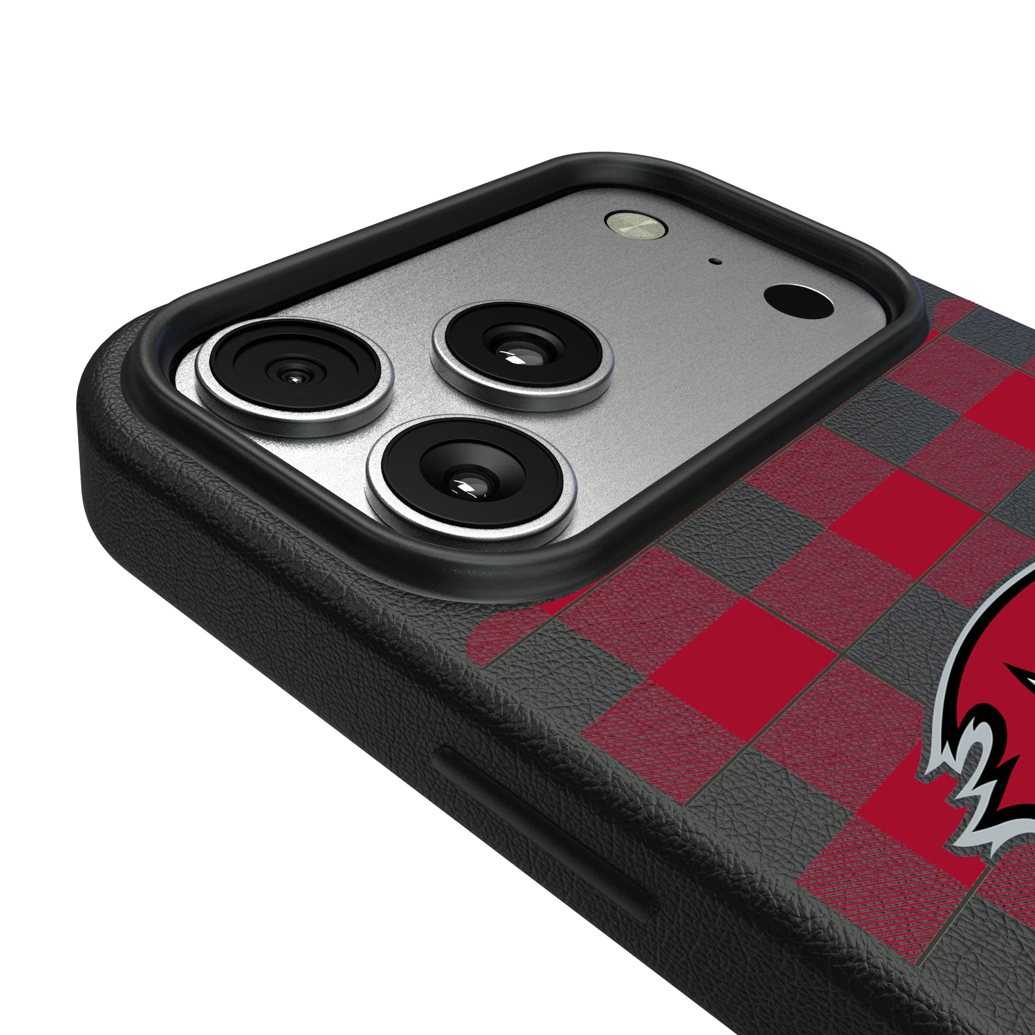 Tampa Bay Buccaneers Plaid iPhone MagSafe Compatible Phone Case for Apple iPhone - Detail#Device_iPhone 17 Pro Max