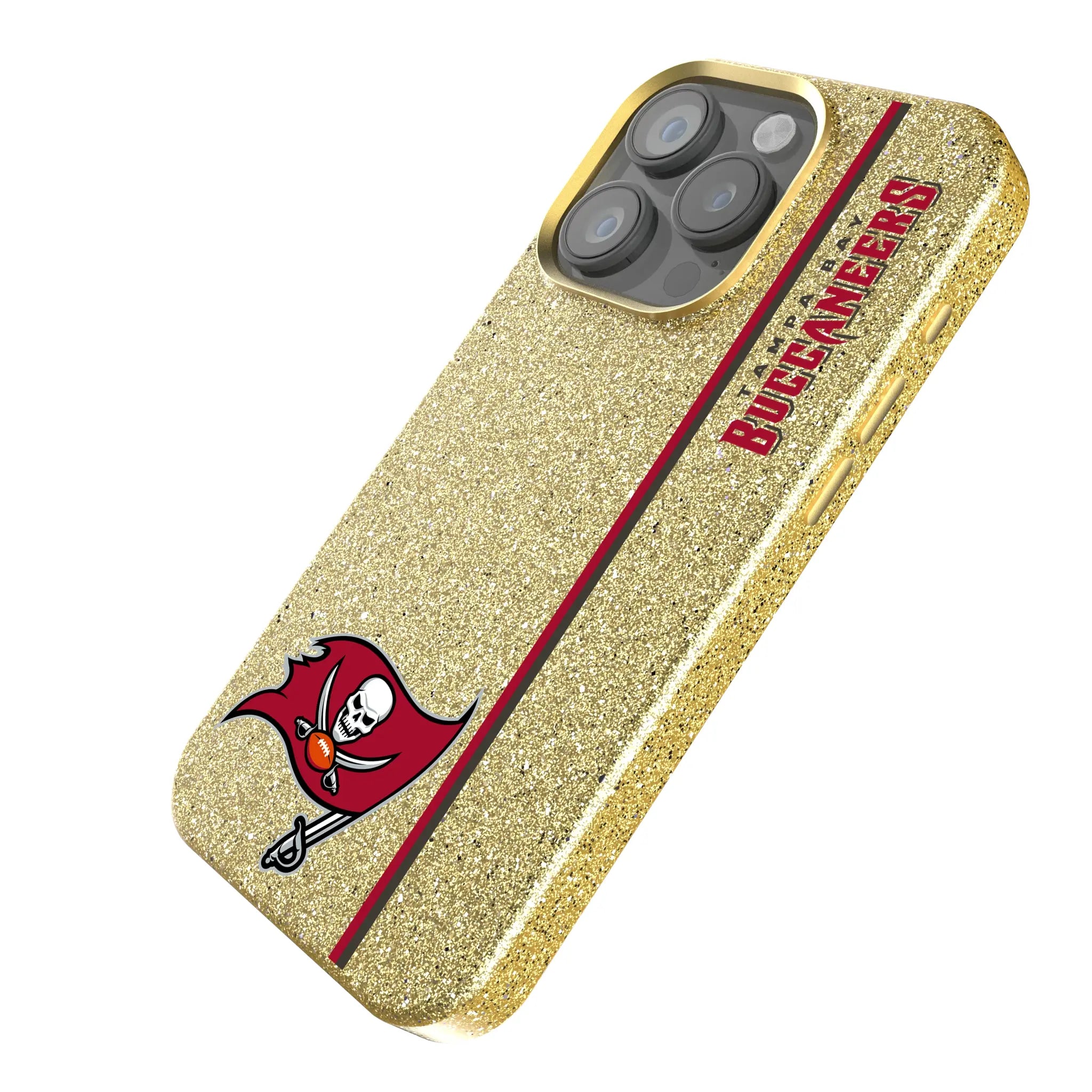 Tampa Bay Buccaneers Sidebar iPhone Bling Phone Case for Apple iPhone - Isometric View