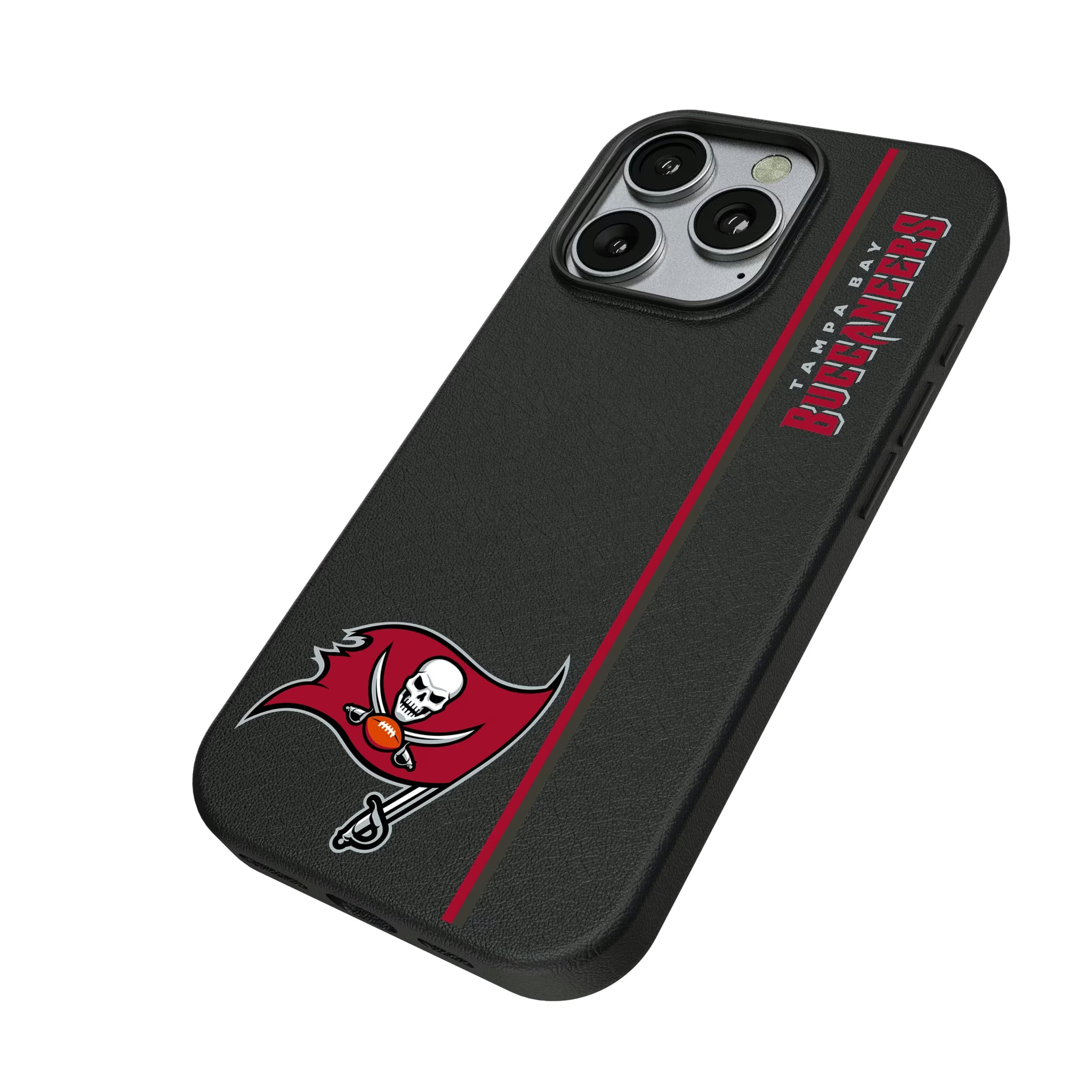 Tampa Bay Buccaneers Sidebar iPhone MagSafe Compatible Phone Case for Apple iPhone - Isometric View