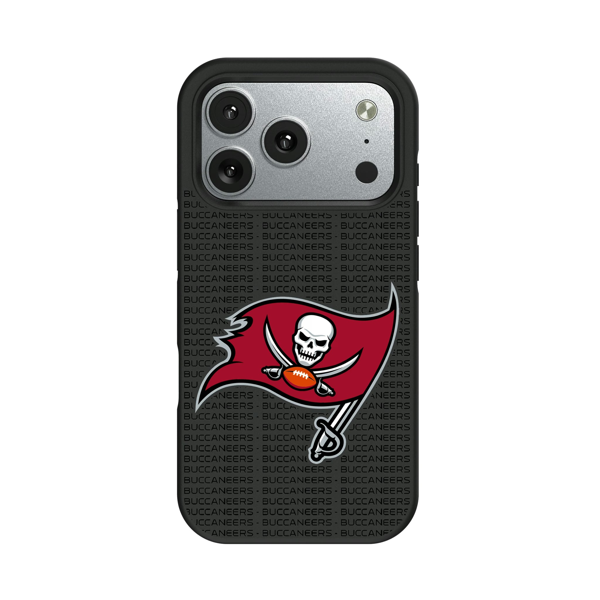 Tampa Bay Buccaneers Text Backdrop iPhone Bump Phone Case for Apple iPhone#Device_iPhone 17 Pro