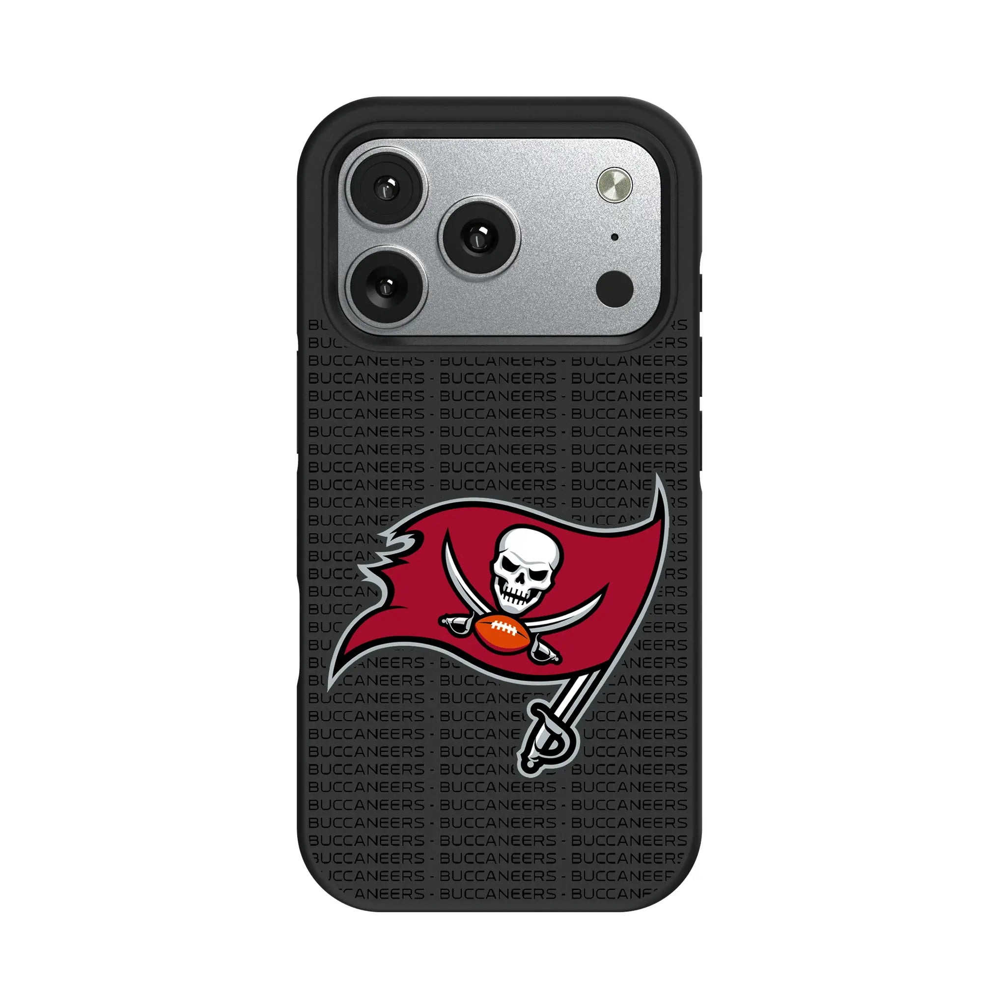 Tampa Bay Buccaneers Text Backdrop iPhone Bump Phone Case for Apple iPhone#Device_iPhone 17 Pro