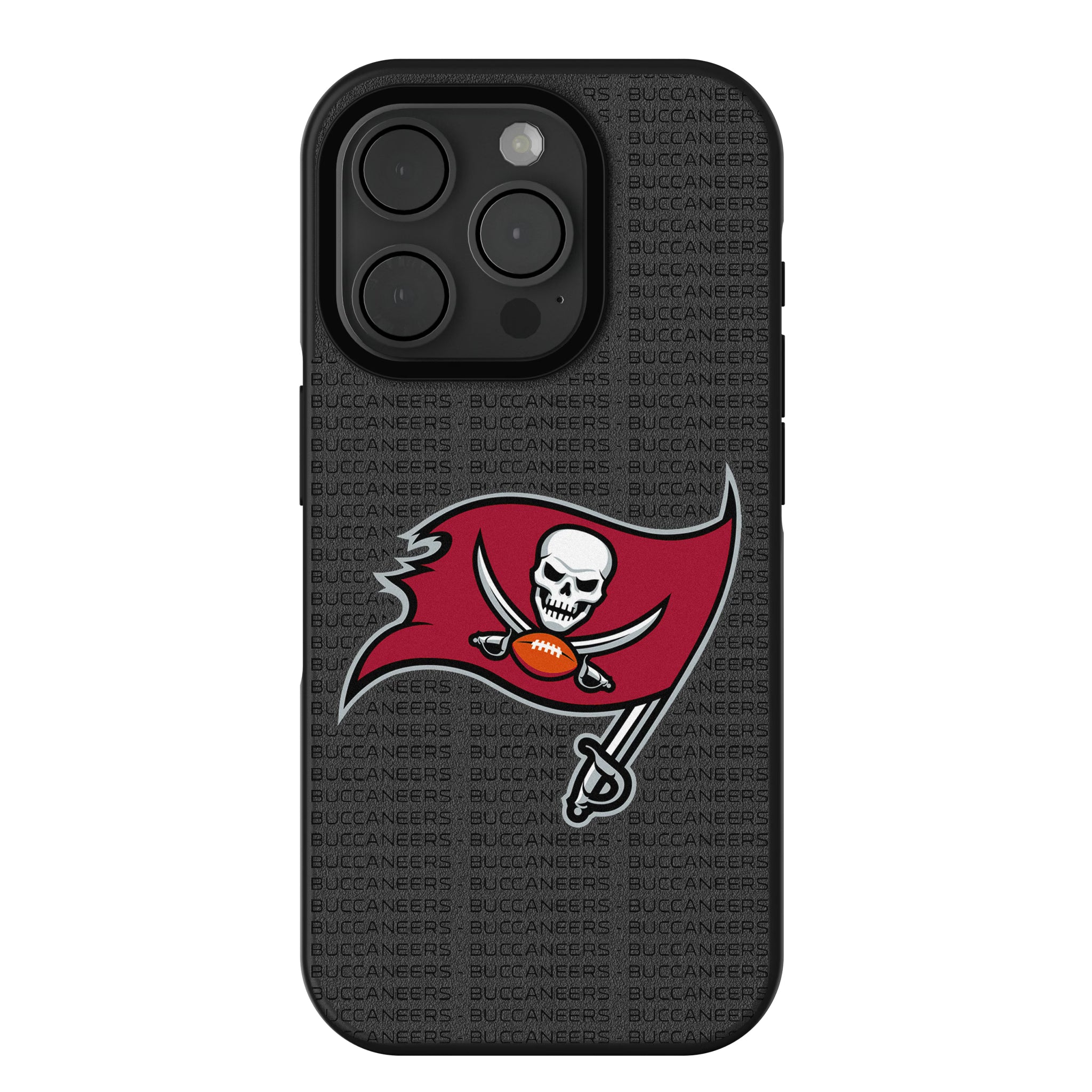 Tampa Bay Buccaneers Text Backdrop iPhone Bump Phone Case for Apple iPhone