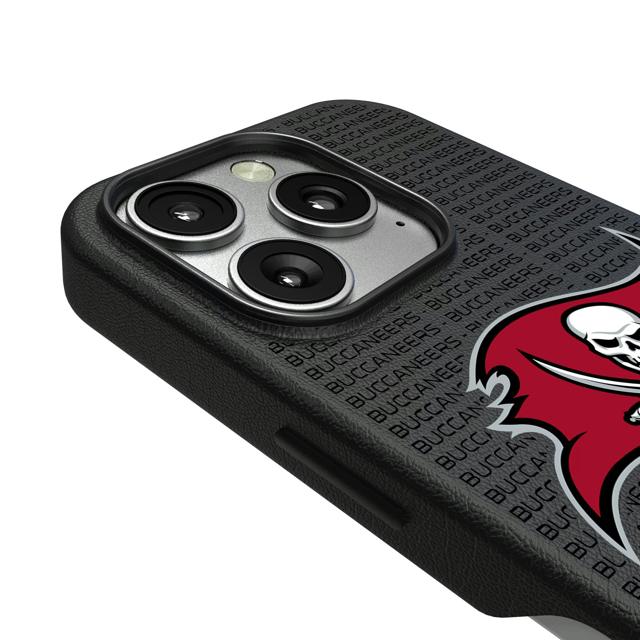 Tampa Bay Buccaneers Text Backdrop iPhone MagSafe Compatible Phone Case for Apple iPhone - Detail