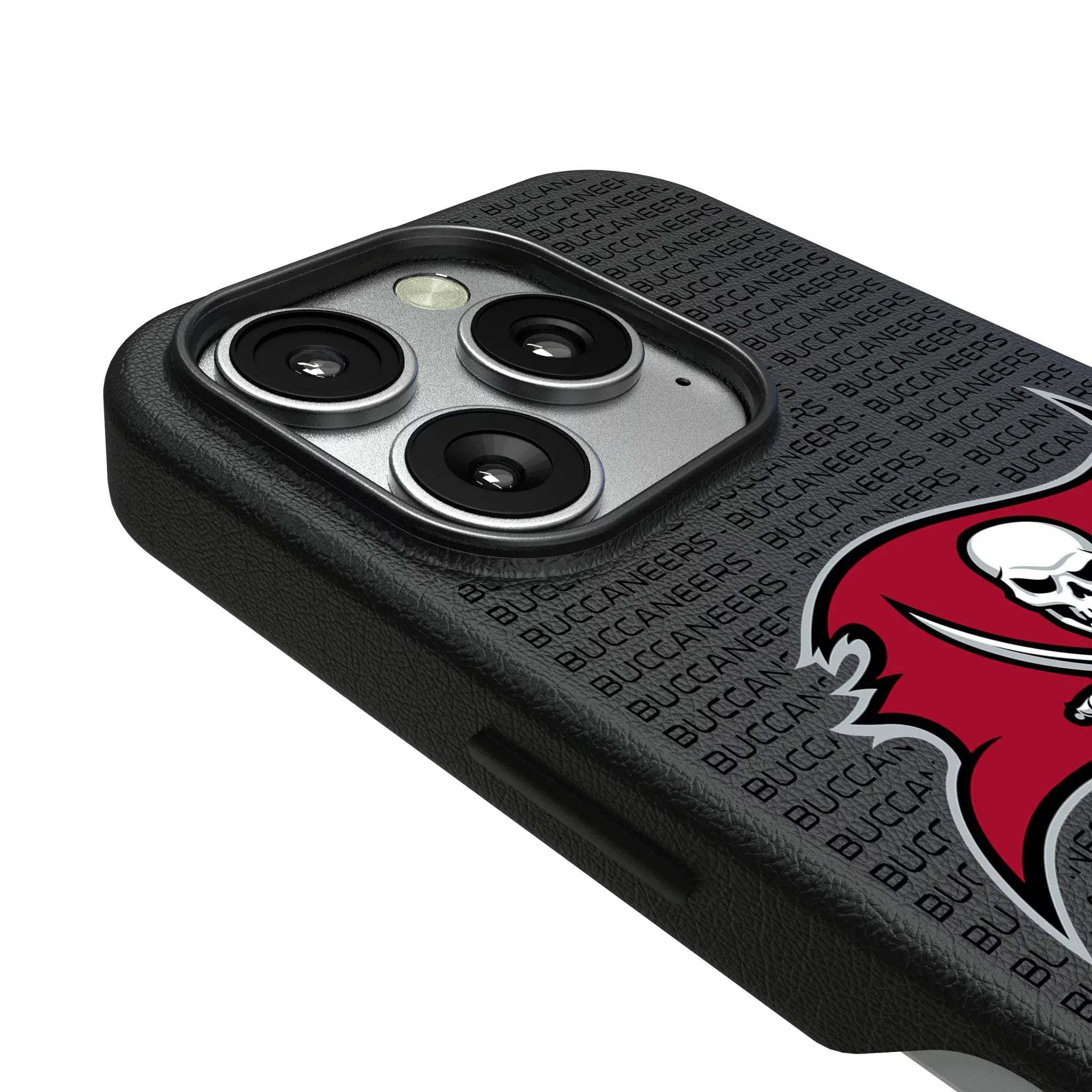 Tampa Bay Buccaneers Text Backdrop iPhone MagSafe Compatible Phone Case for Apple iPhone - Detail