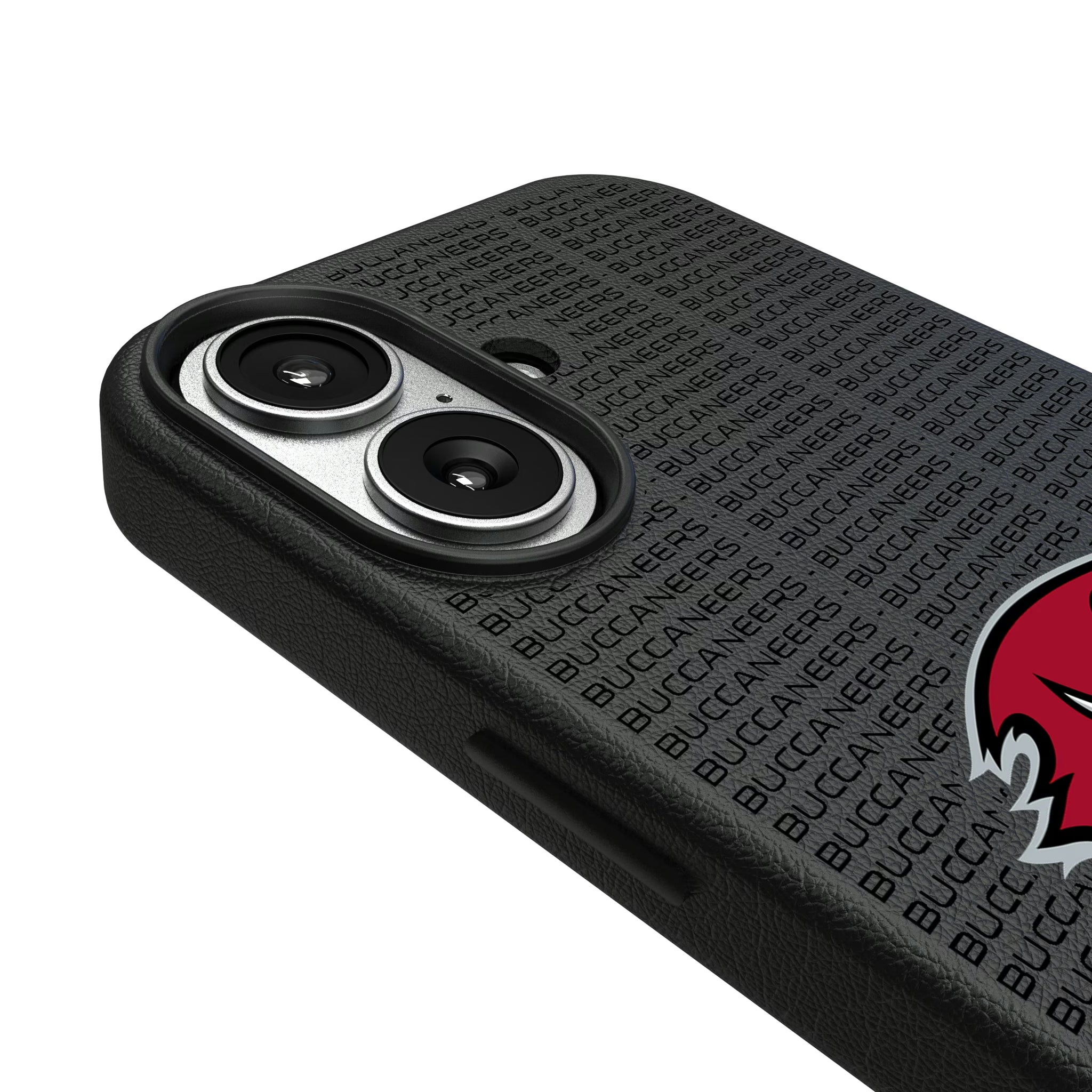 Tampa Bay Buccaneers Text Backdrop iPhone MagSafe Compatible Phone Case for Apple iPhone - Detail#Device_iPhone 17