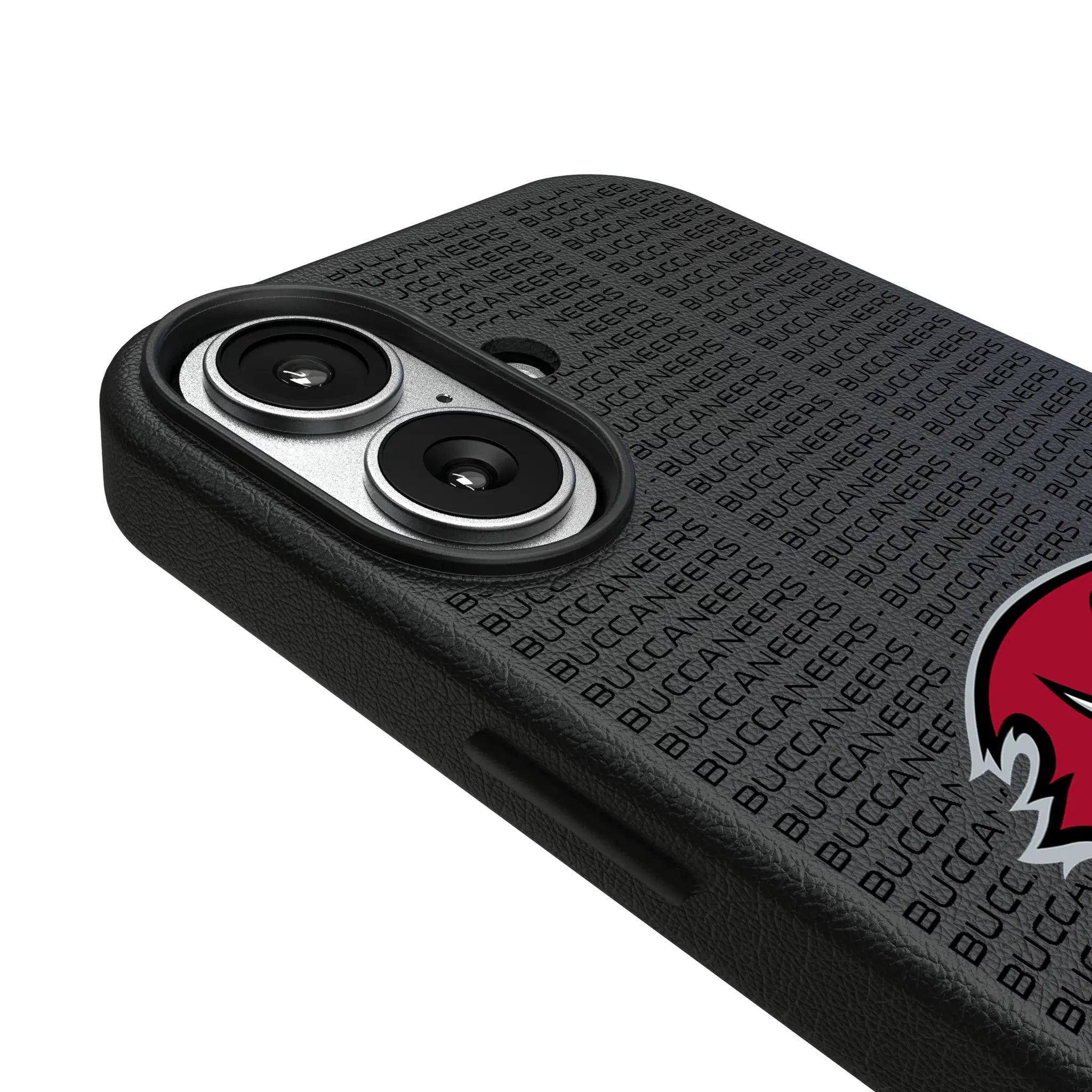 Tampa Bay Buccaneers Text Backdrop iPhone MagSafe Compatible Phone Case for Apple iPhone - Detail#Device_iPhone 17