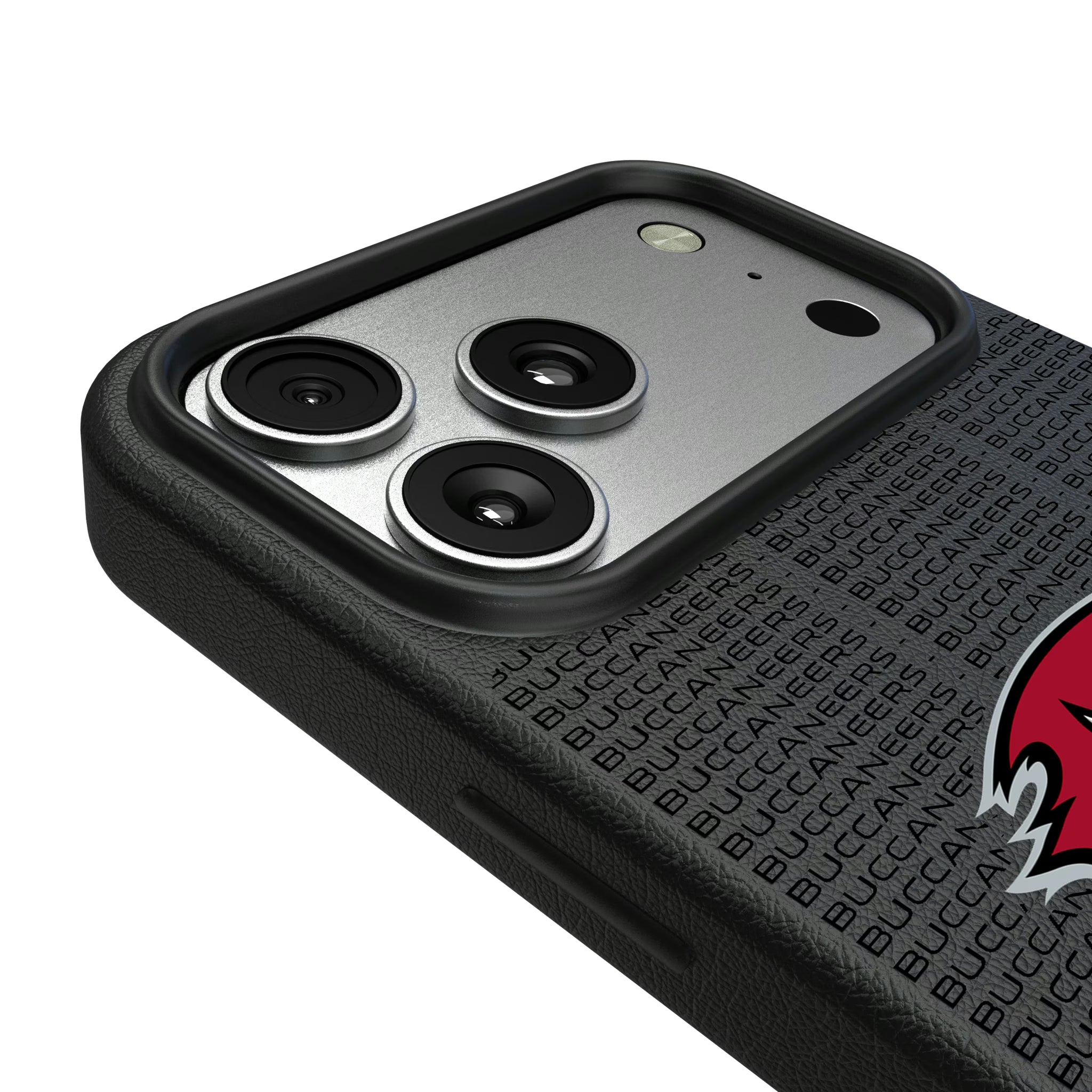Tampa Bay Buccaneers Text Backdrop iPhone MagSafe Compatible Phone Case for Apple iPhone - Detail#Device_iPhone 17 Pro Max