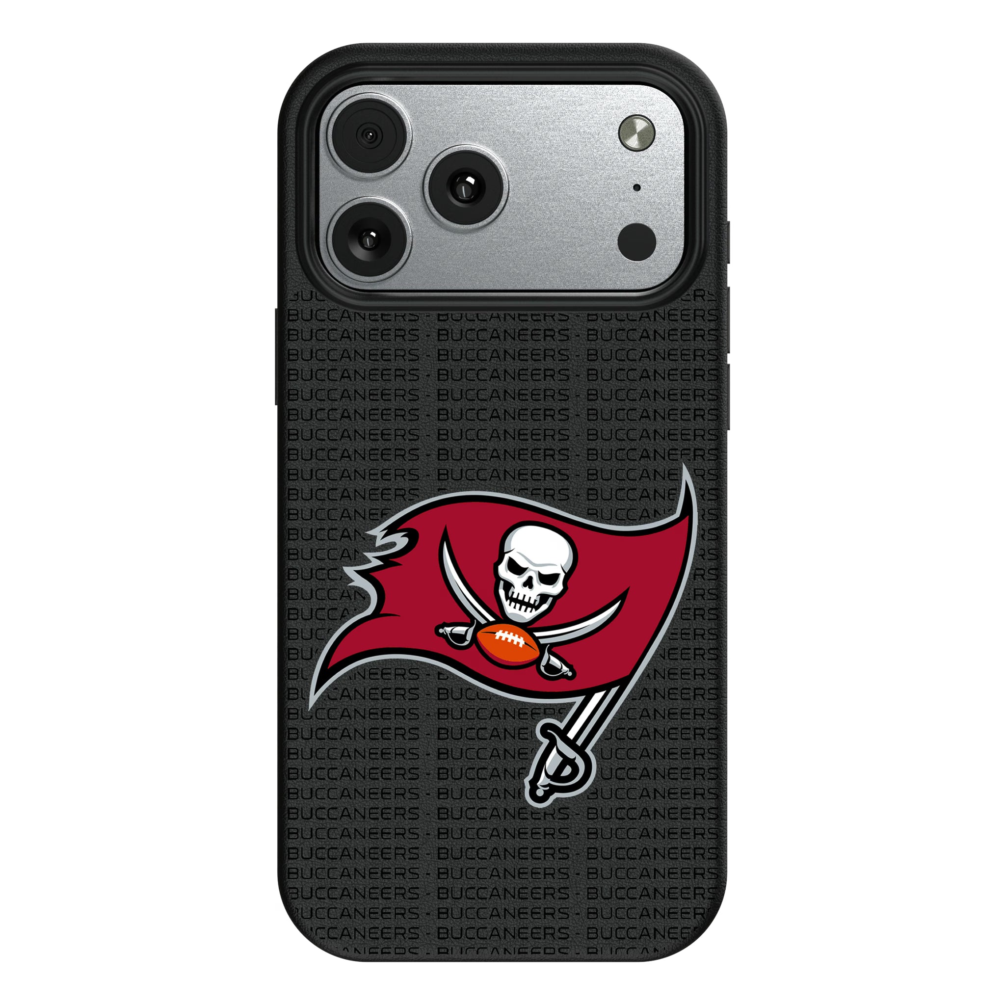 Tampa Bay Buccaneers Text Backdrop iPhone MagSafe Compatible Phone Case for Apple iPhone#Device_iPhone 17 Pro Max