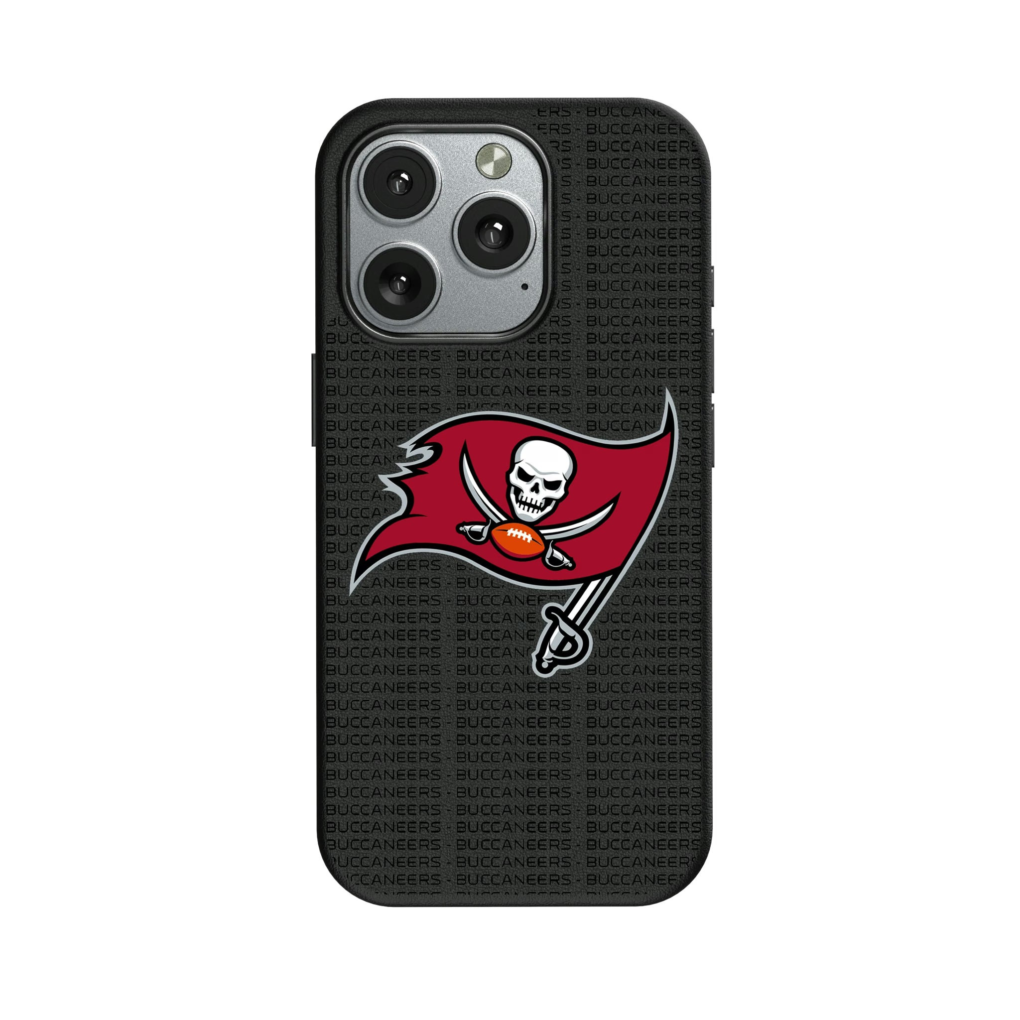 Tampa Bay Buccaneers Text Backdrop iPhone MagSafe Compatible Phone Case for Apple iPhone