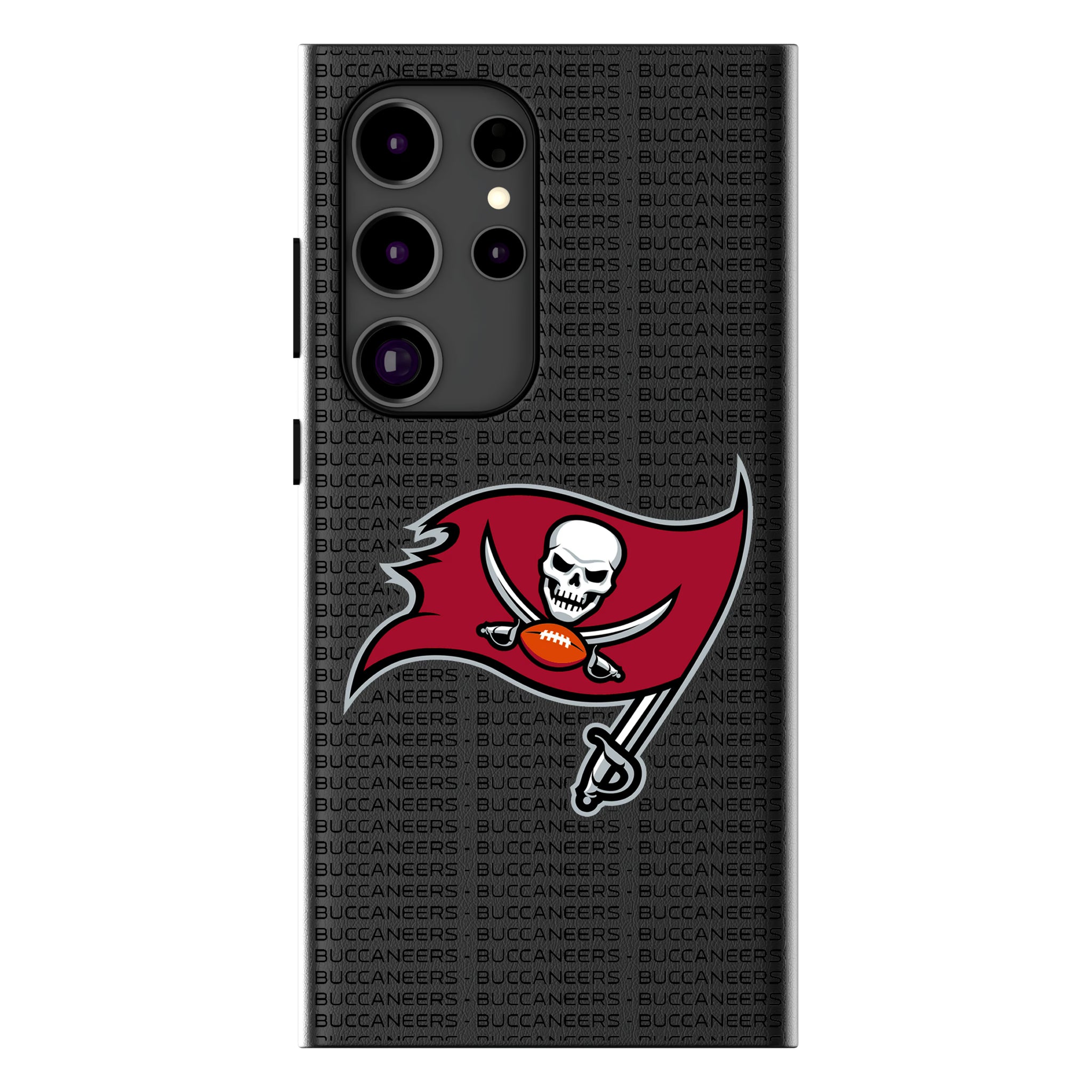 Tampa Bay Buccaneers Text Backdrop Galaxy MagSafe Compatible Phone Case for Samsung Galaxy