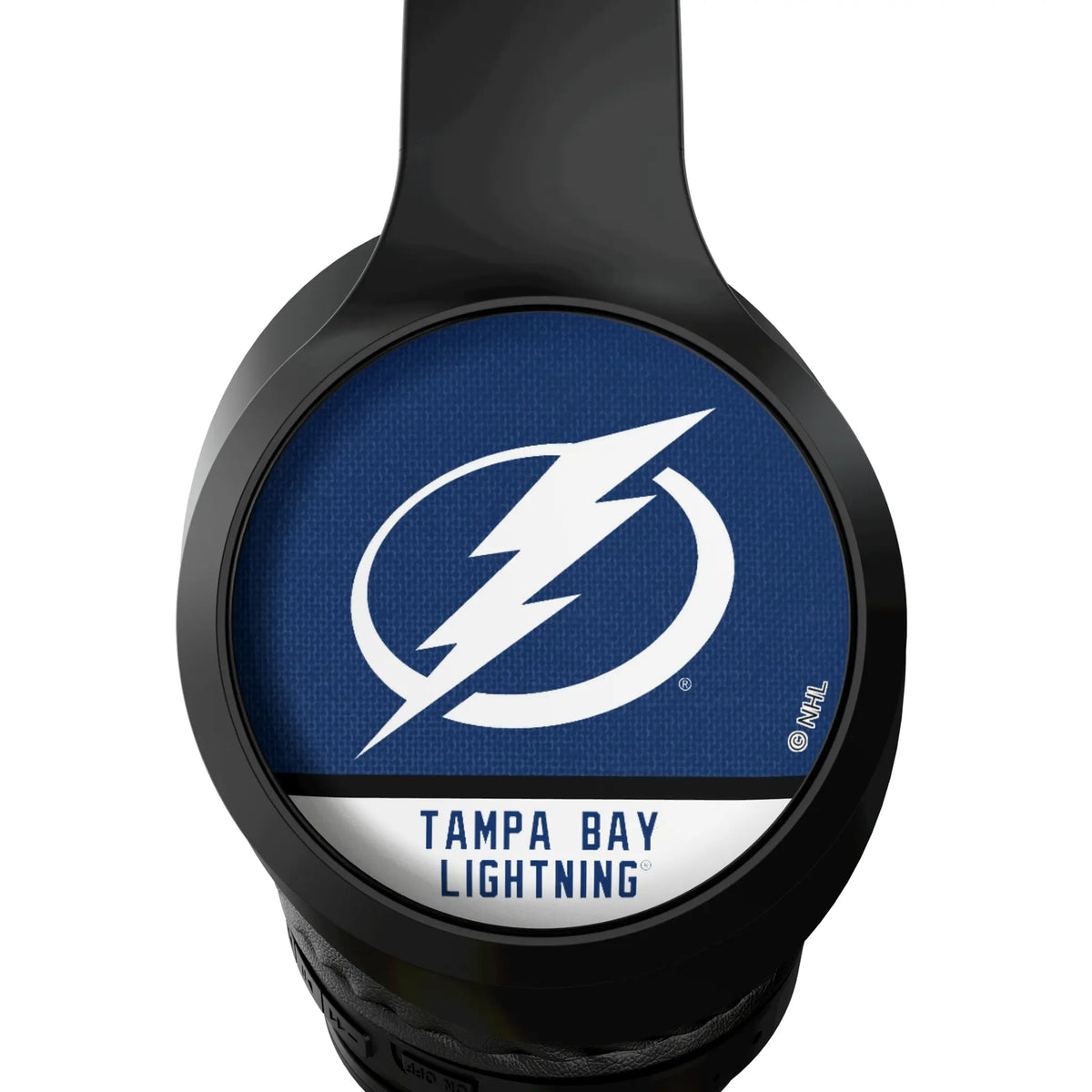 Tampa Bay Lightning Endzone Solid Wireless Over-Ear Headphones With Case - Detail