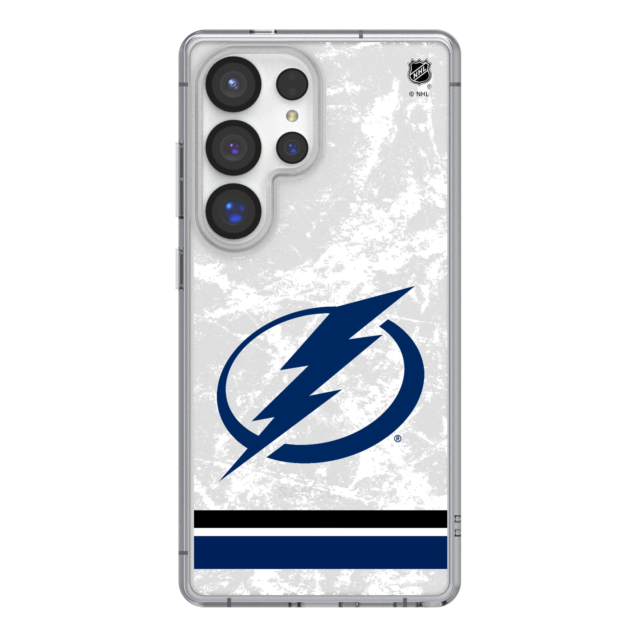 Tampa Bay Lightning Ice Stripe Galaxy Clear Phone Case for Samsung Galaxy