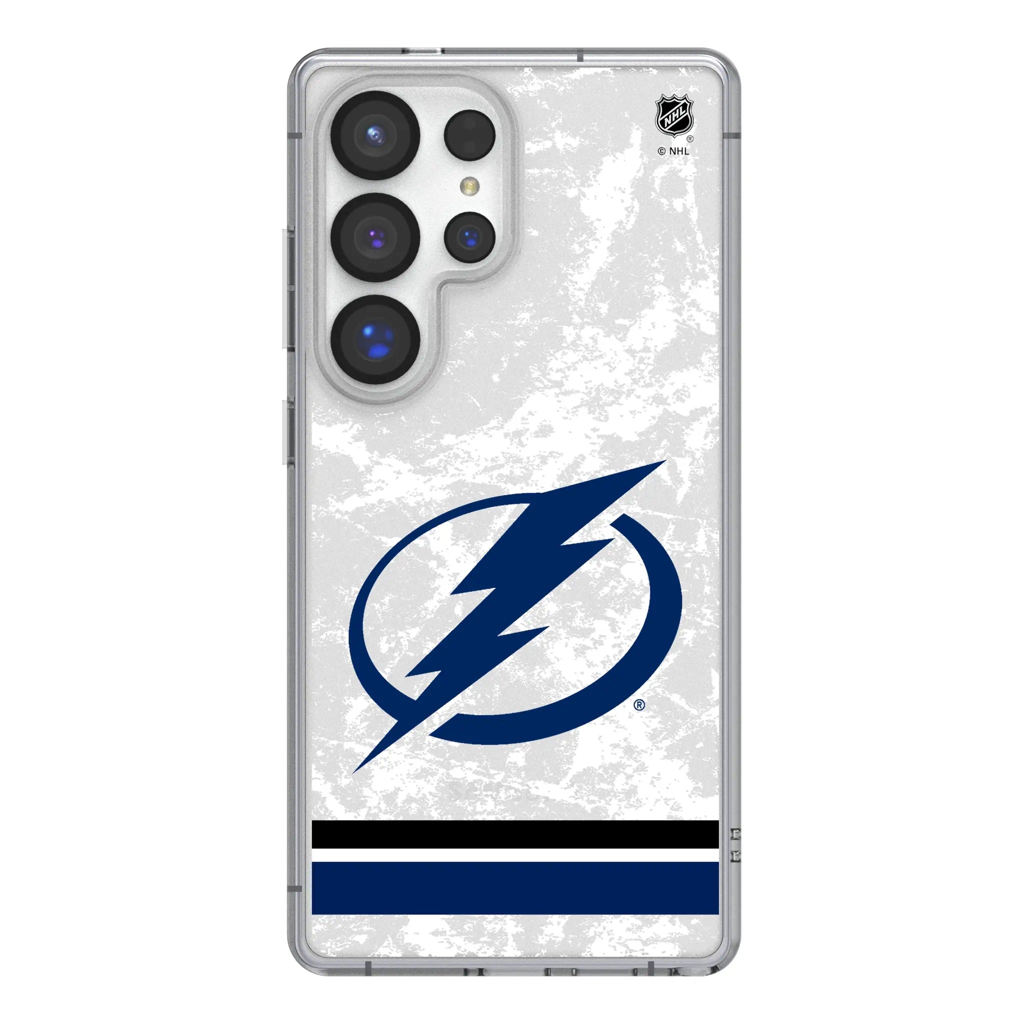 Tampa Bay Lightning Ice Stripe Galaxy Clear Phone Case for Samsung Galaxy#Device_Galaxy S25 Ultra