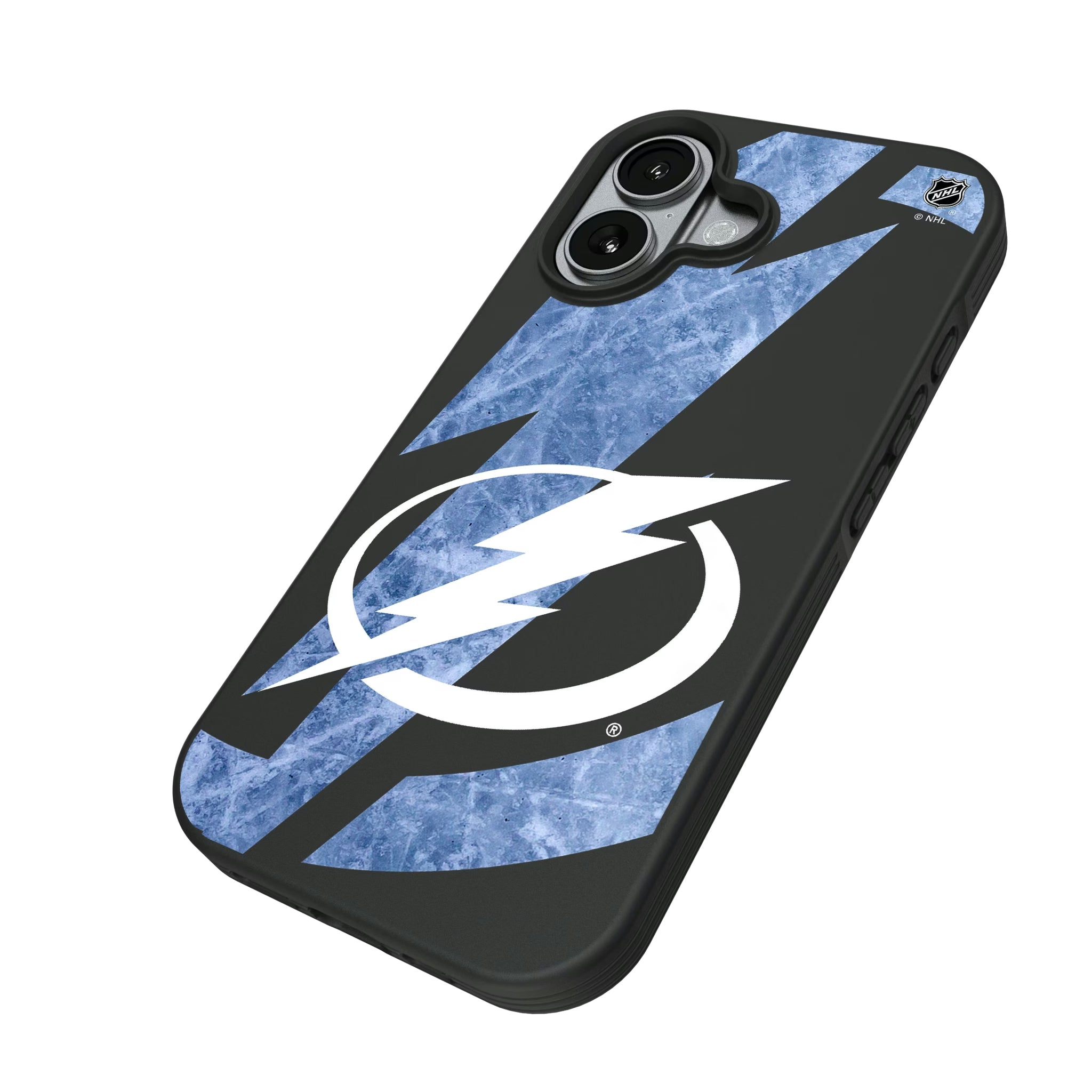 Tampa Bay Lightning Ice Tilt iPhone Bump Phone Case for Apple iPhone - Isometric View#Device_iPhone 17
