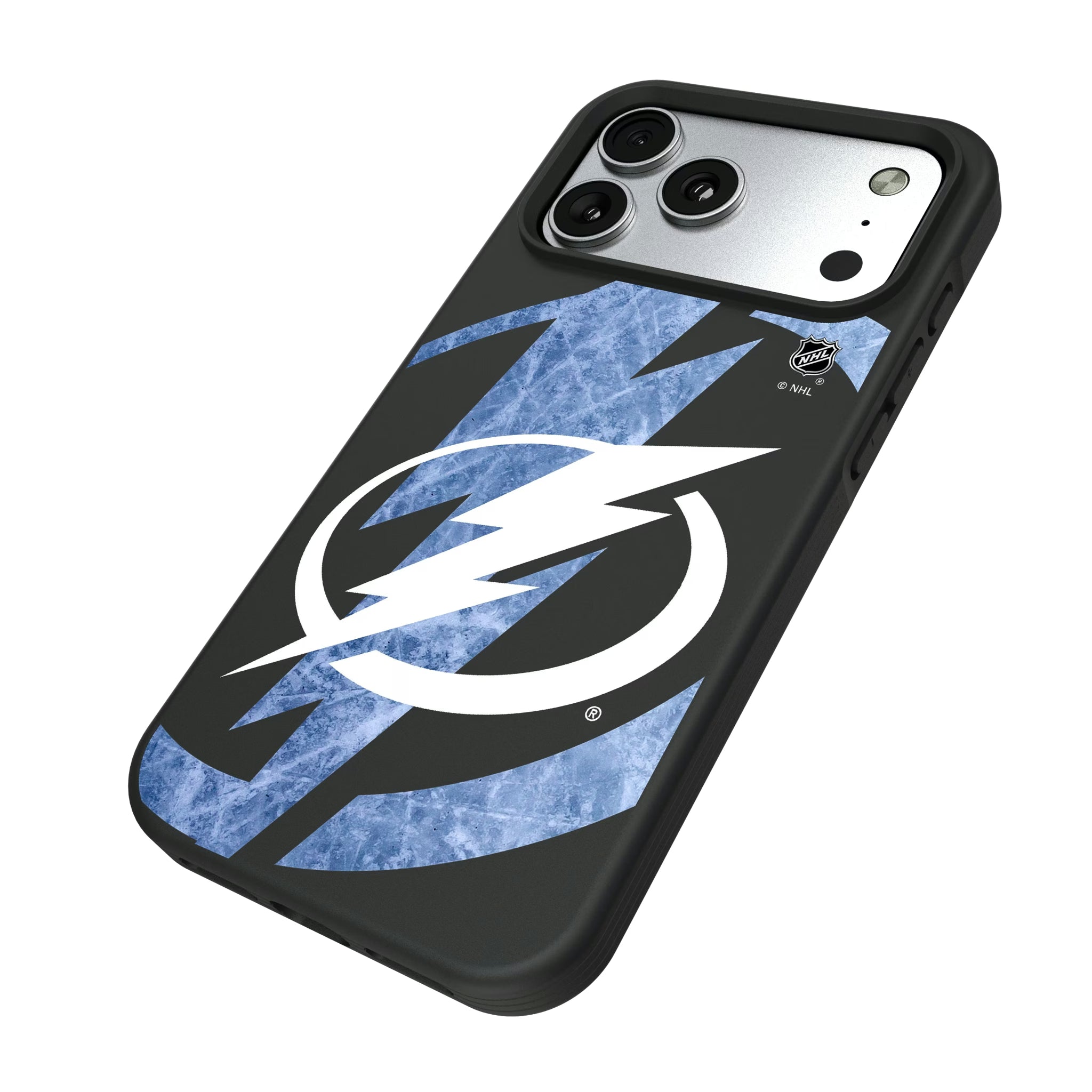 Tampa Bay Lightning Ice Tilt iPhone Bump Phone Case for Apple iPhone - Isometric View#Device_iPhone 17 Pro Max