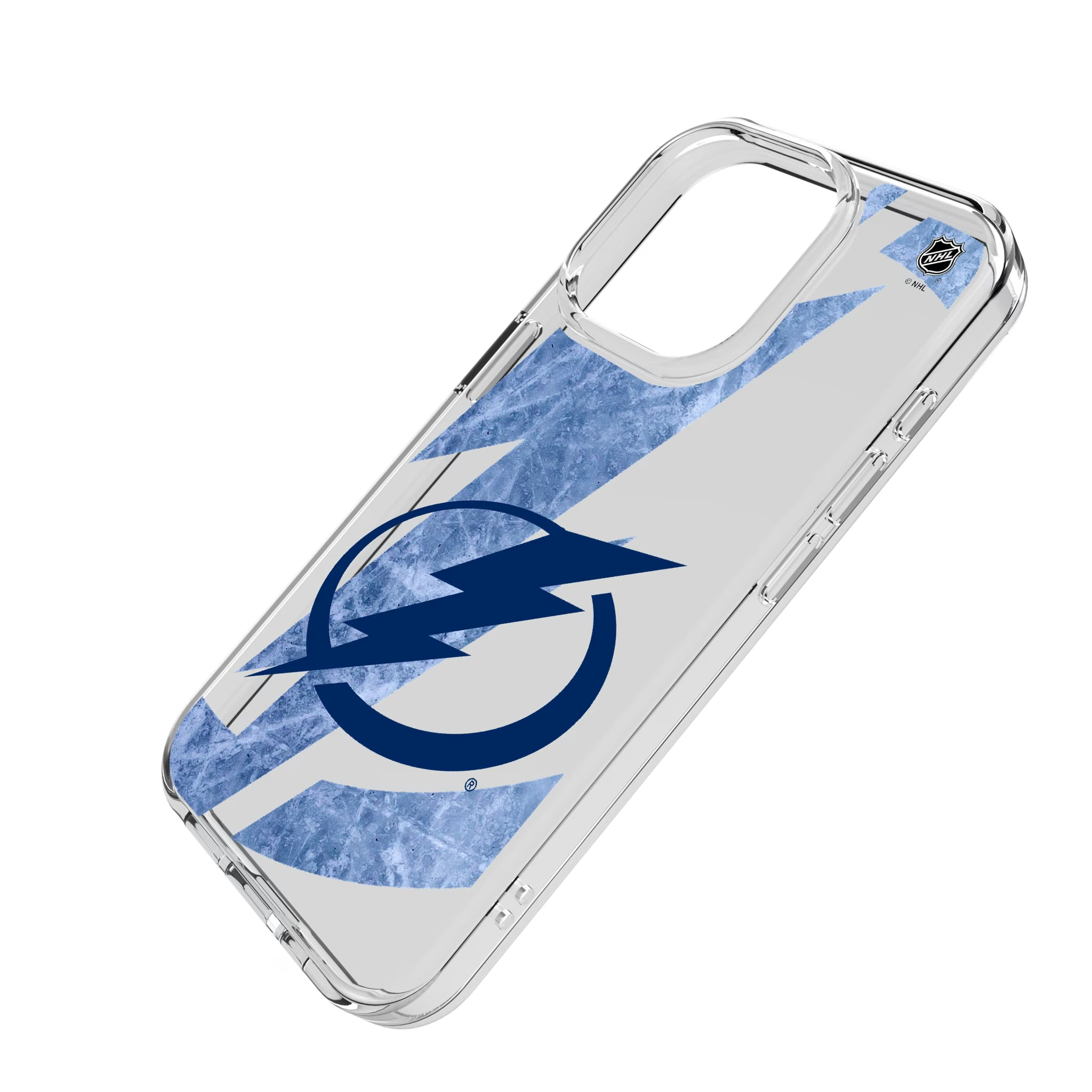 Tampa Bay Lightning Ice Tilt iPhone Clear Phone Case for Apple iPhone - Isometric View
