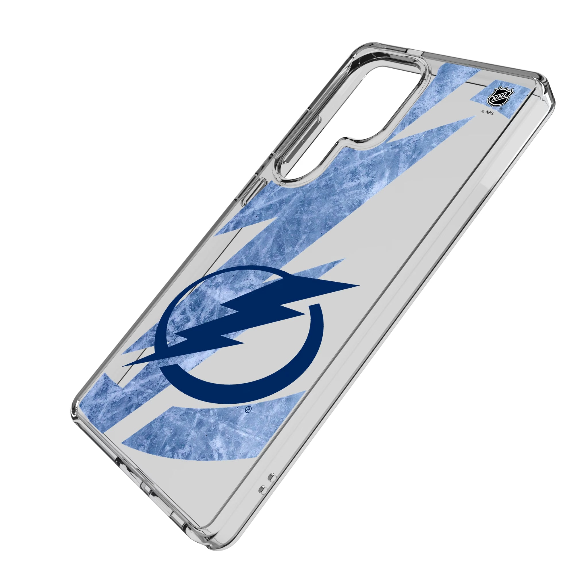 Tampa Bay Lightning Ice Tilt Galaxy Clear Phone Case for Samsung Galaxy - Isometric View