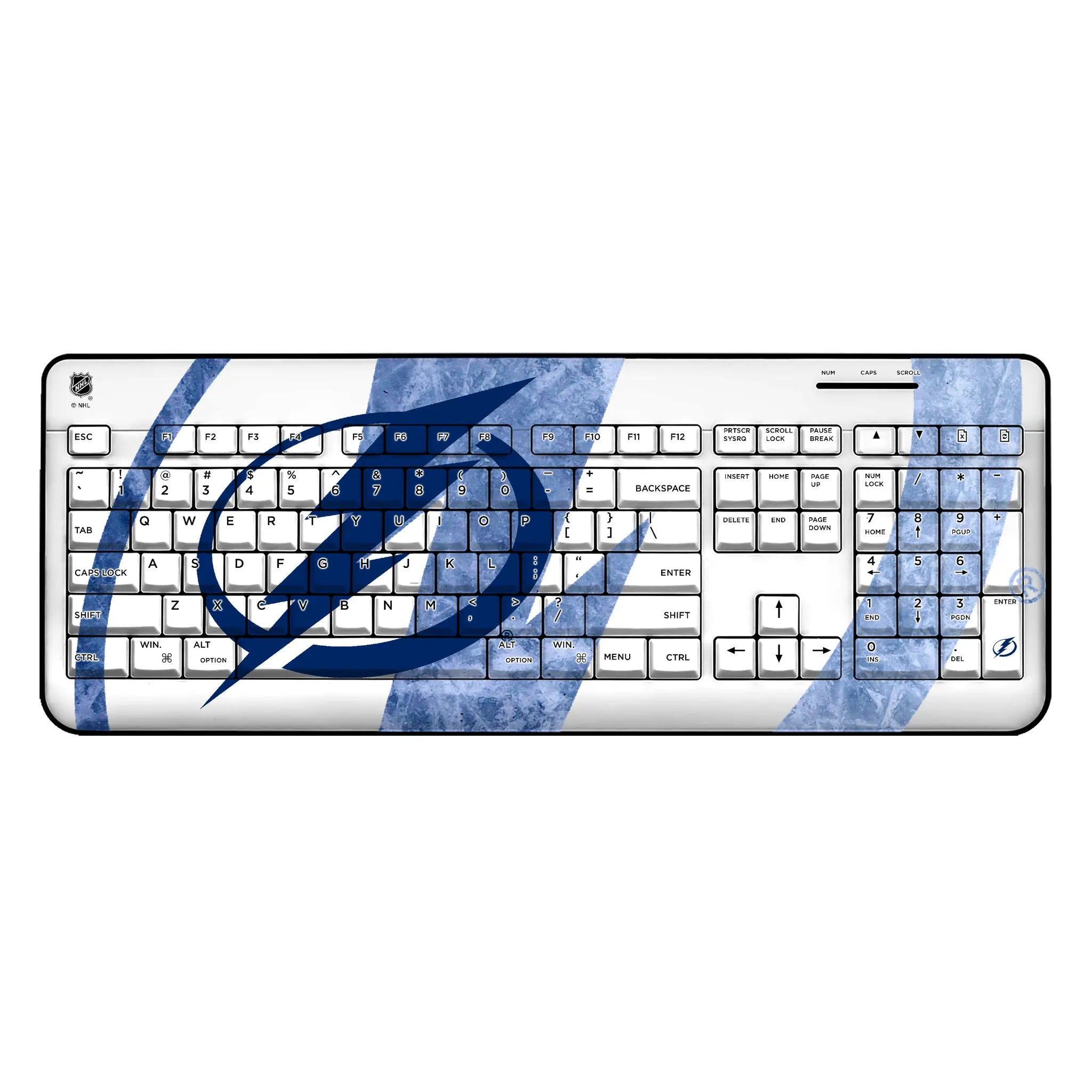 Tampa Bay Lightning Ice Tilt Wireless USB Keyboard