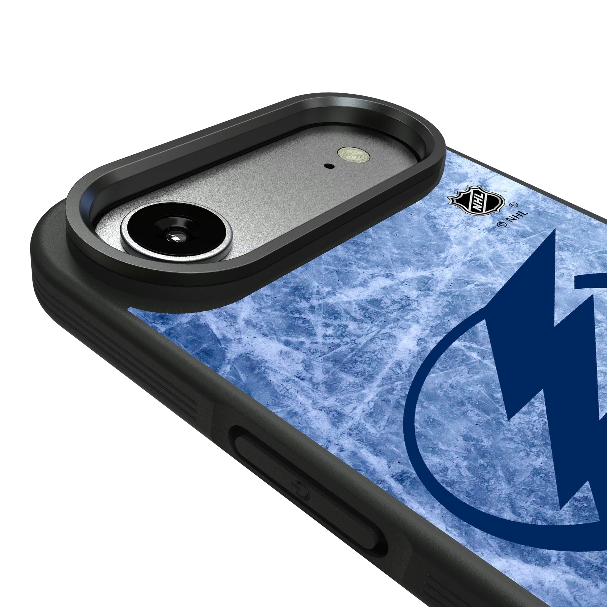 Tampa Bay Lightning Ice Wordmark iPhone Bump Phone Case for Apple iPhone - Detail#Device_iPhone Air