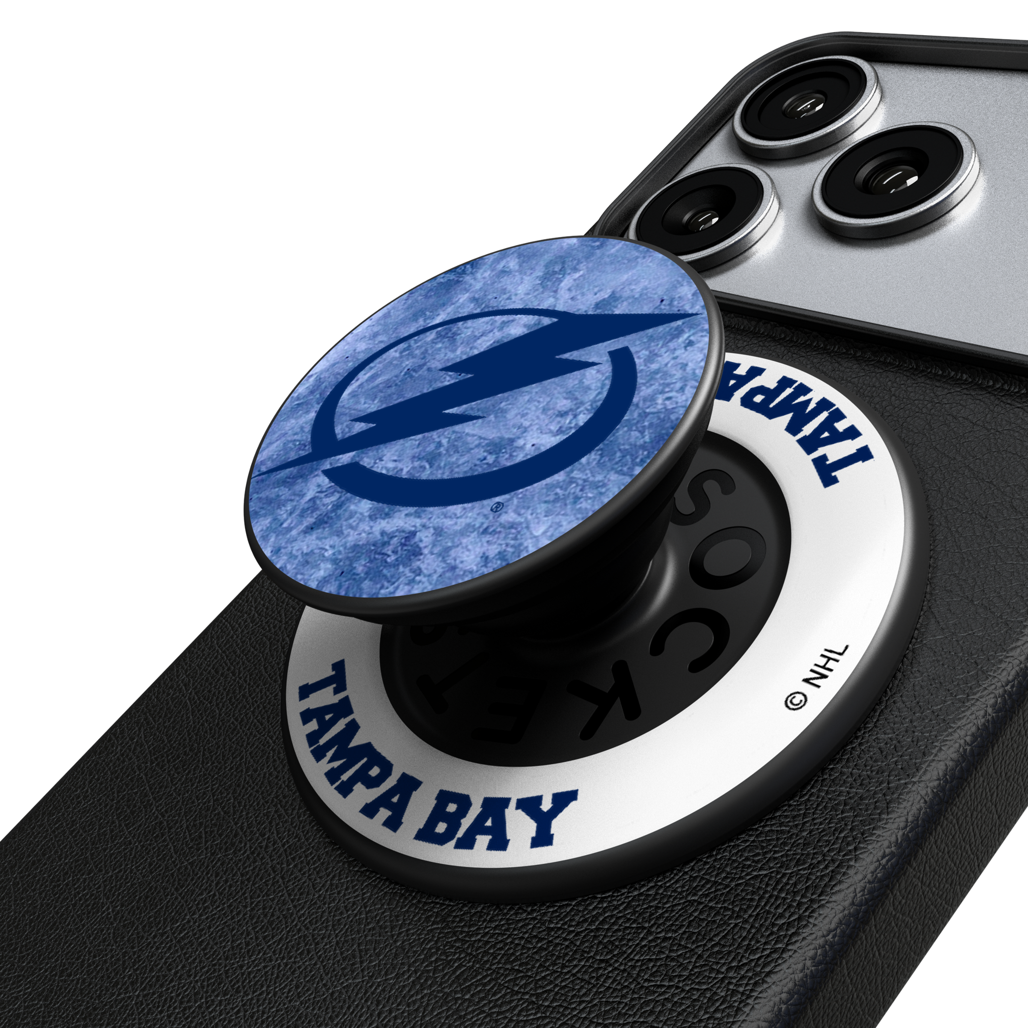 Tampa Bay Lightning Ice Wordmark Popsockets Round Magnetic