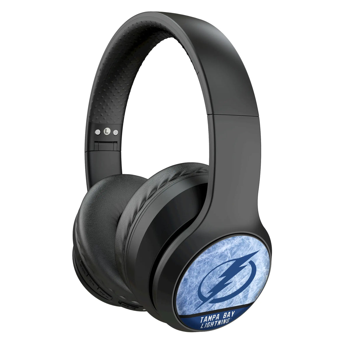 Tampa Bay Lightning Ice Wordmark Wireless Over-Ear Headphones With Case