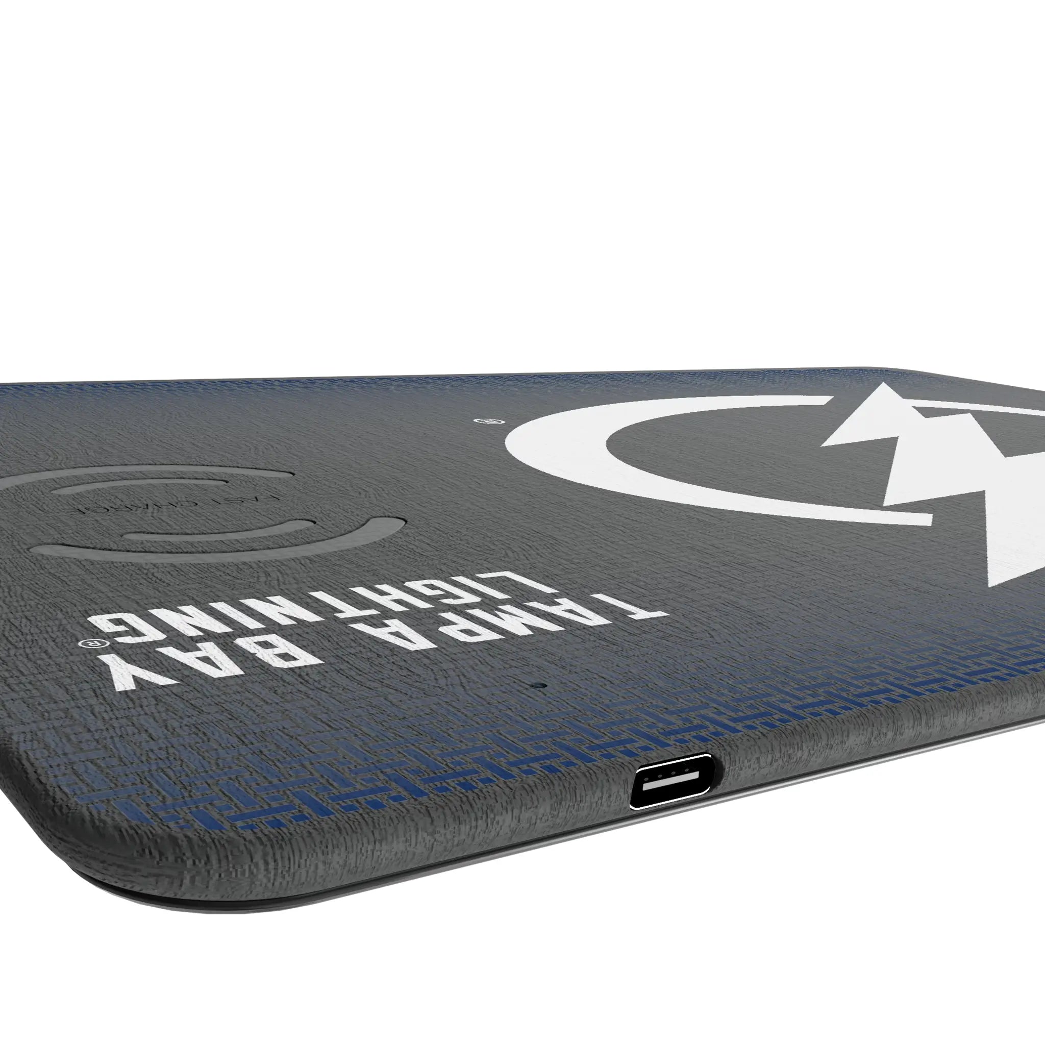 Tampa Bay Lightning Linen 15-Watt Wireless Charger and Mouse Pad