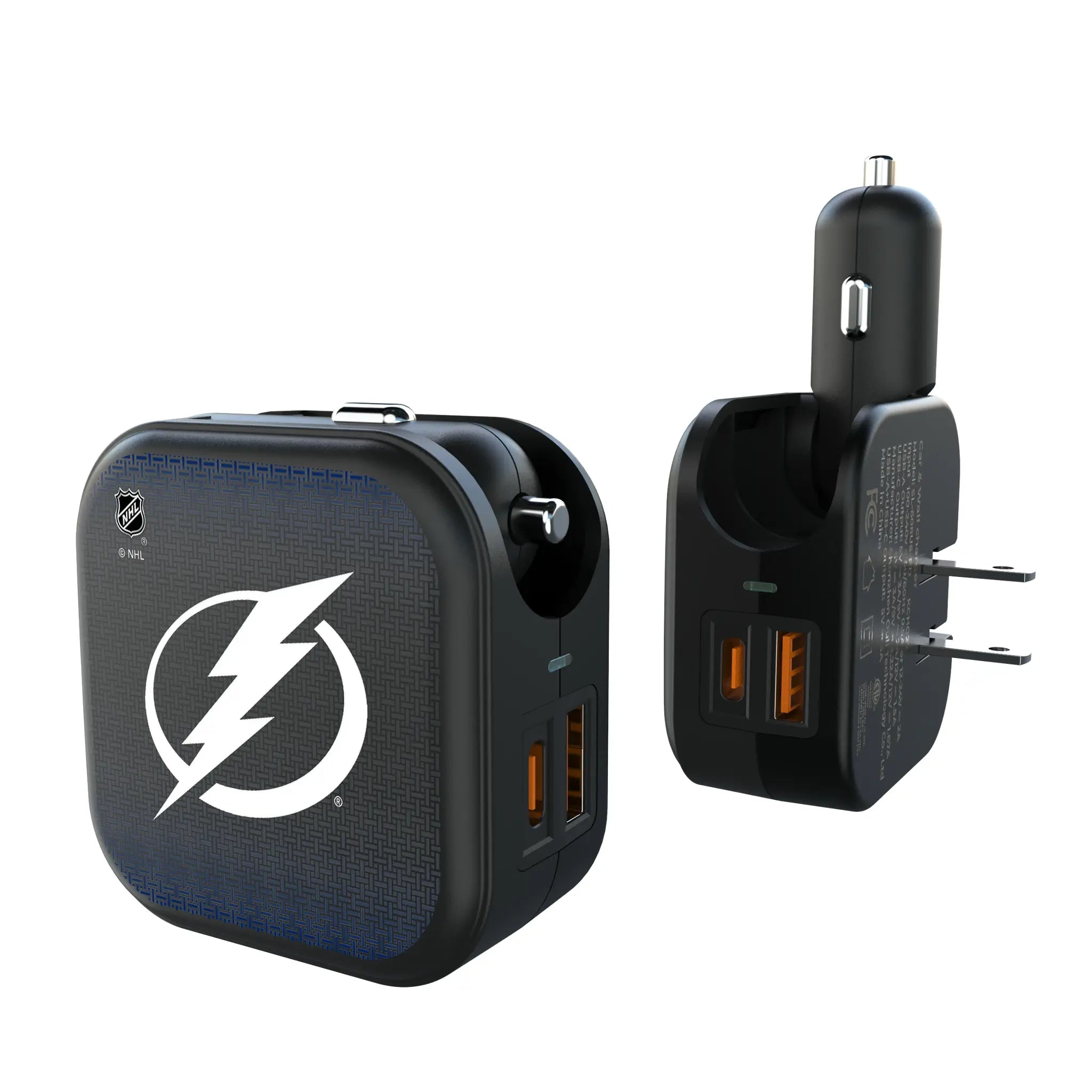 Tampa Bay Lightning Linen 2 in 1 USB A/C Charger