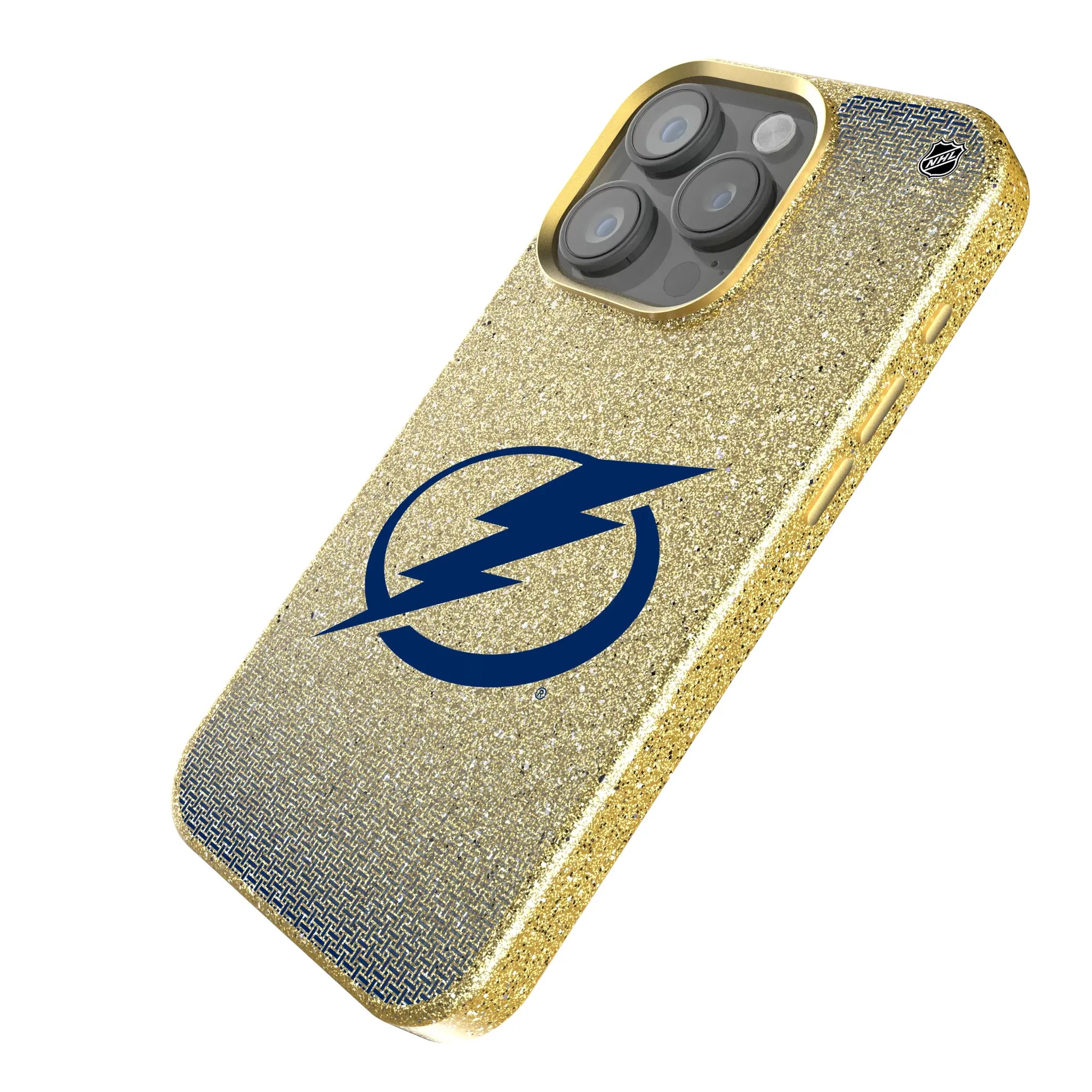 Tampa Bay Lightning Linen iPhone Bling Phone Case for Apple iPhone - Isometric View