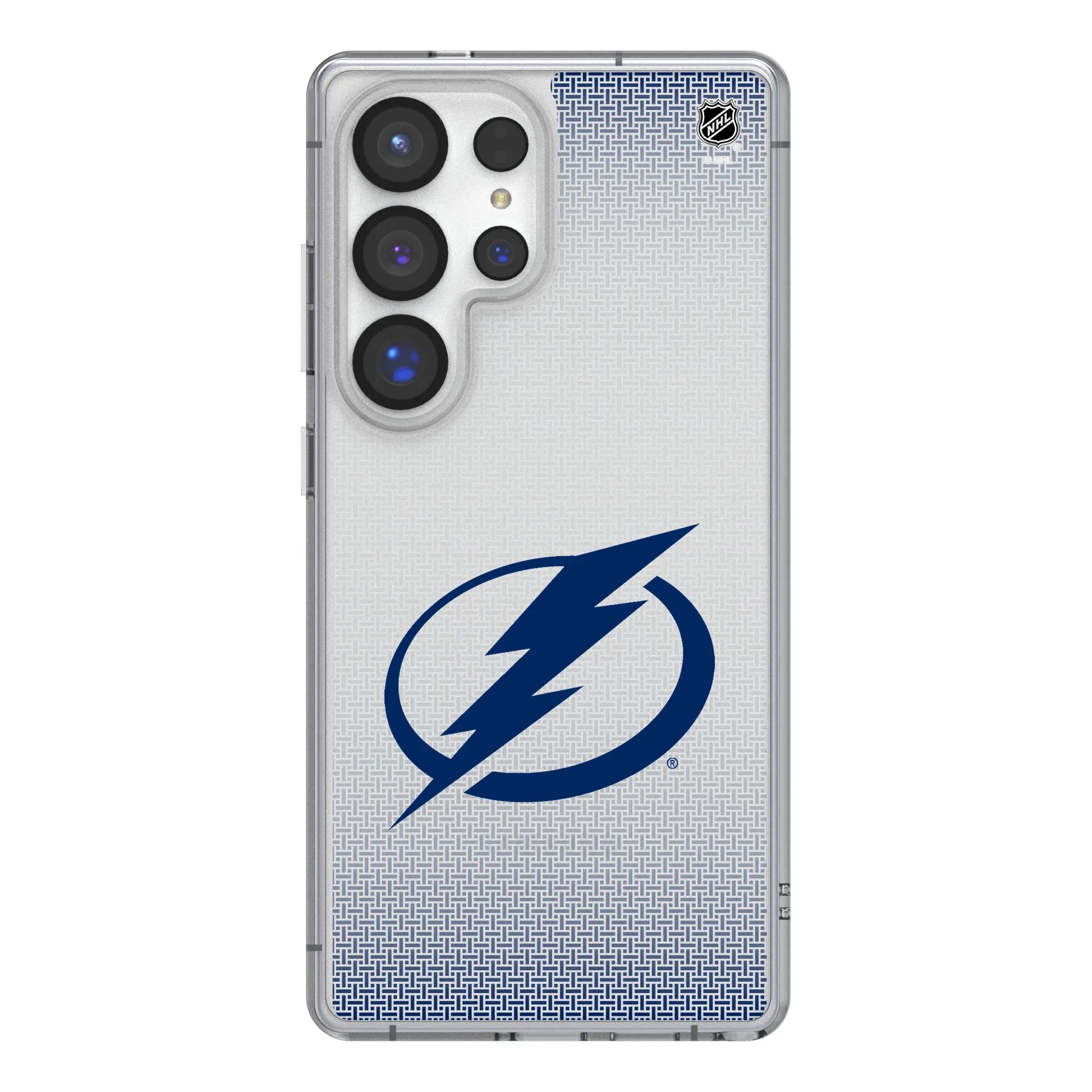 Tampa Bay Lightning Linen Galaxy Clear Phone Case for Samsung Galaxy#Device_Galaxy S25 Ultra