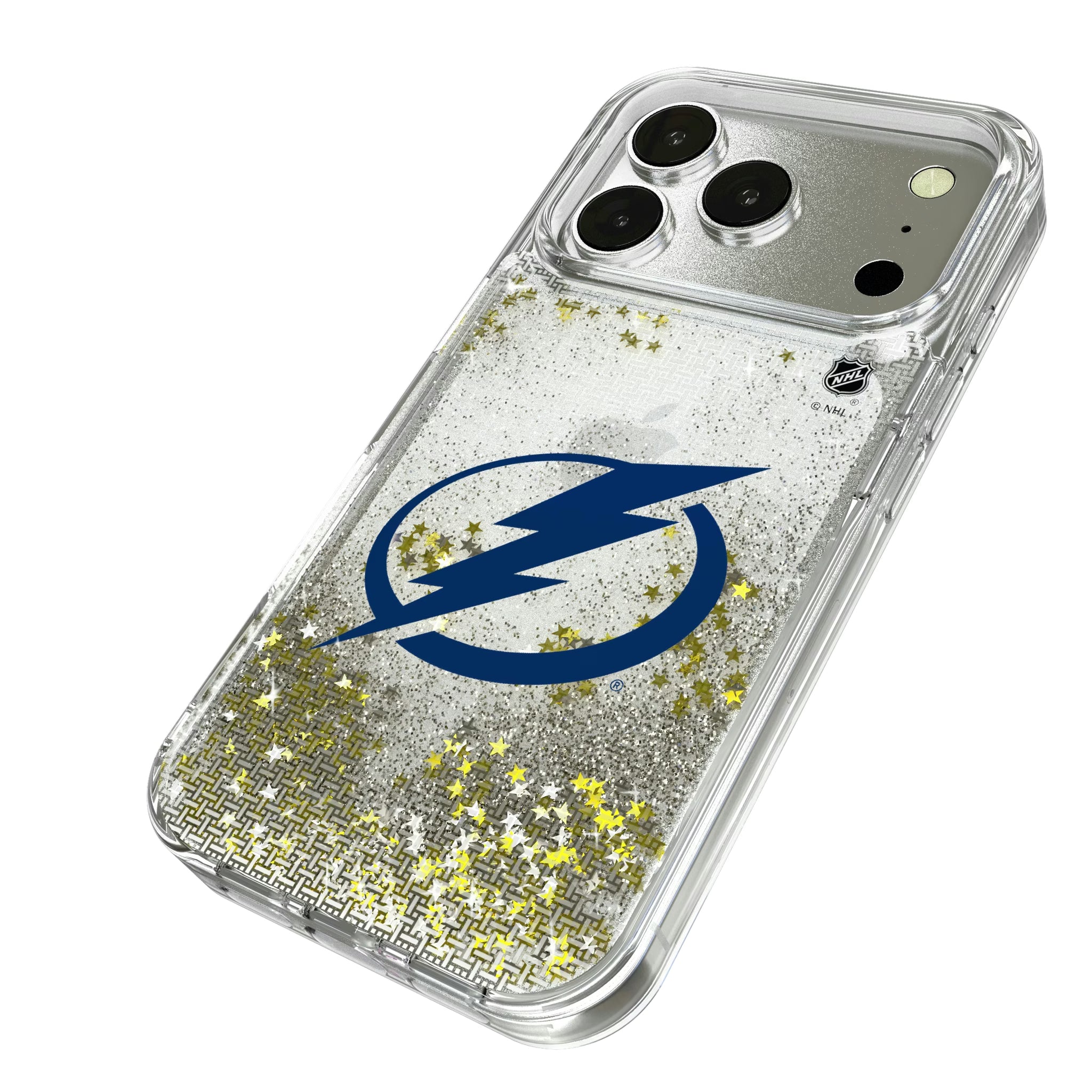 Tampa Bay Lightning Linen iPhone Glitter Phone Case for Apple iPhone - Isometric View