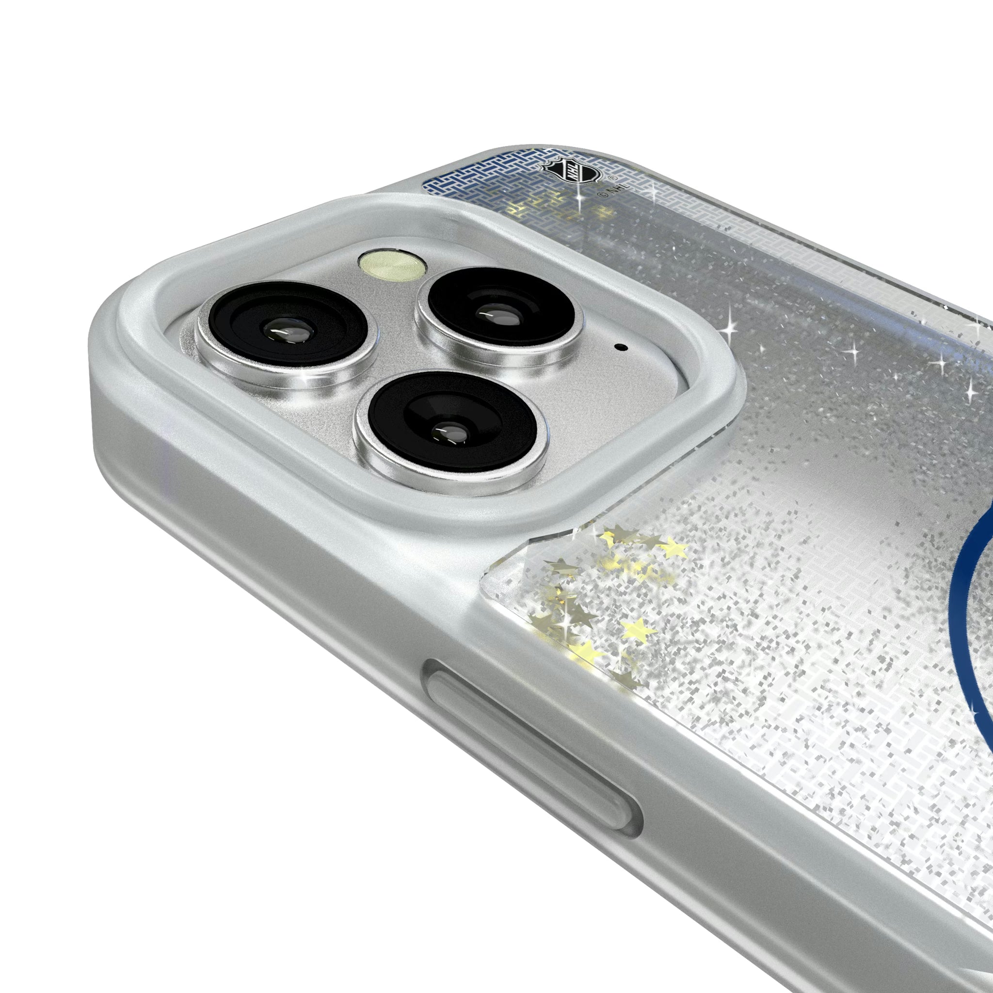 Tampa Bay Lightning Linen iPhone Glitter Phone Case for Apple iPhone - Detail#Device_iPhone 16 Pro