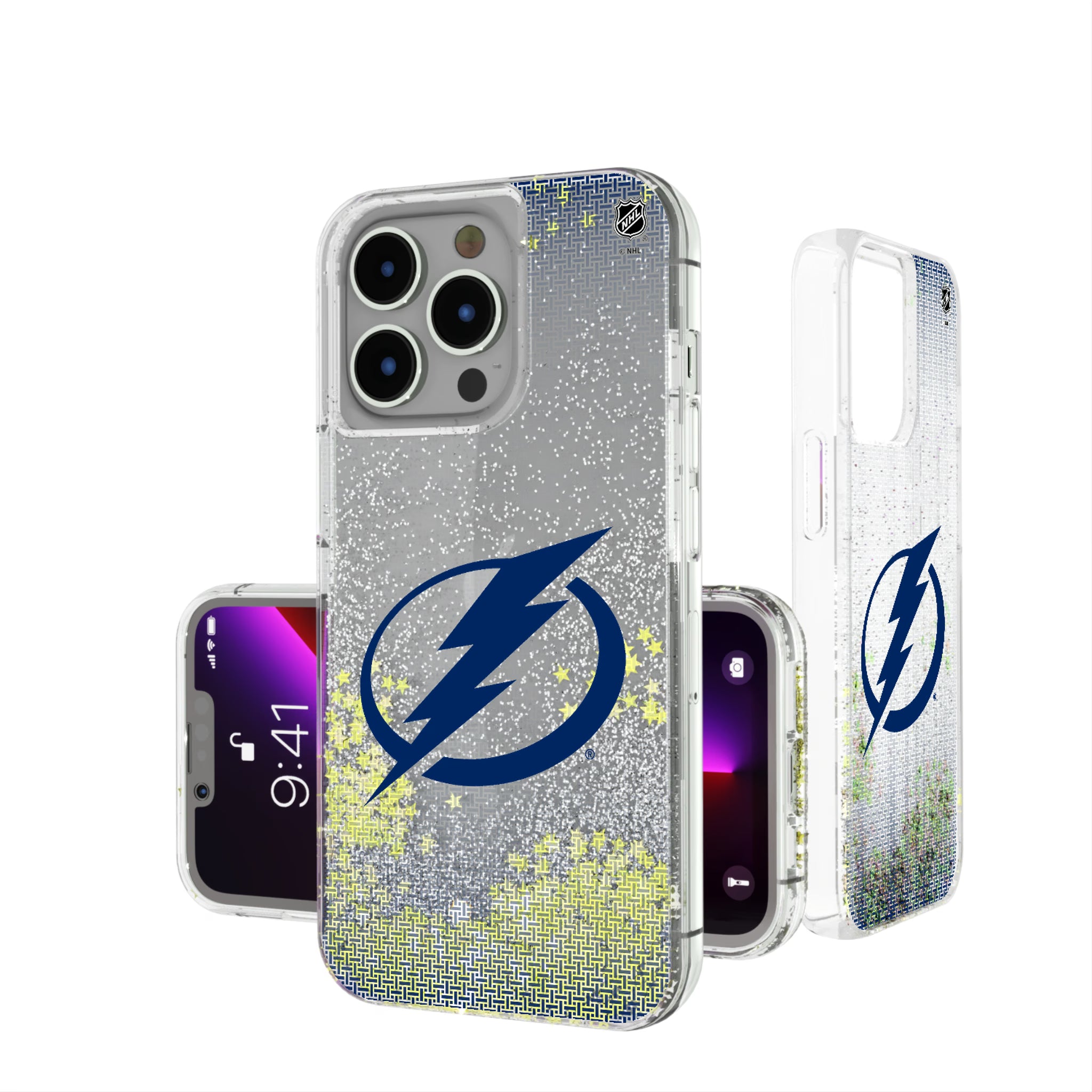 Tampa Bay Lightning Linen iPhone Glitter Phone Case for Apple iPhone