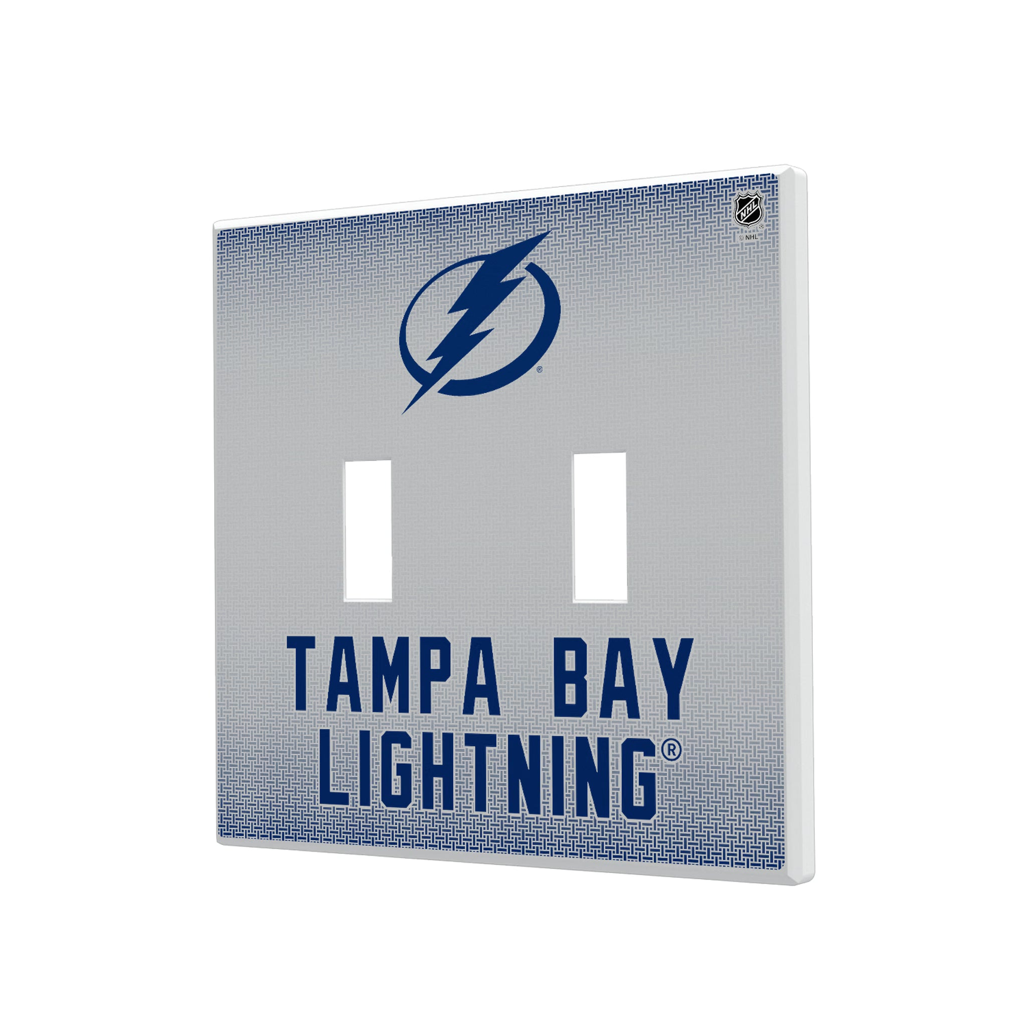 Tampa Bay Lightning Linen Hidden-Screw Light Switch Plate#Style_Double Toggle
