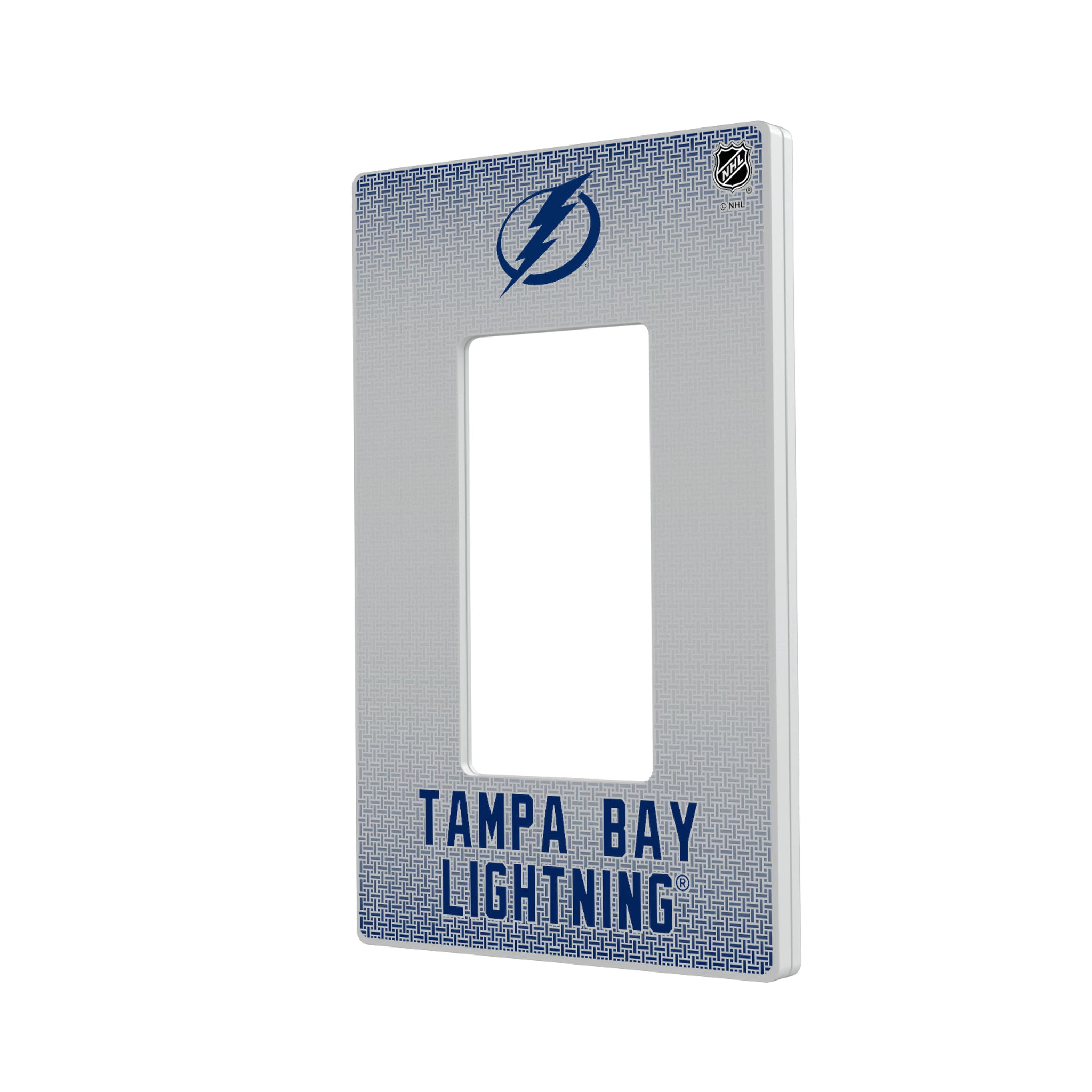 Tampa Bay Lightning Linen Hidden-Screw Light Switch Plate#Style_Single Rocker