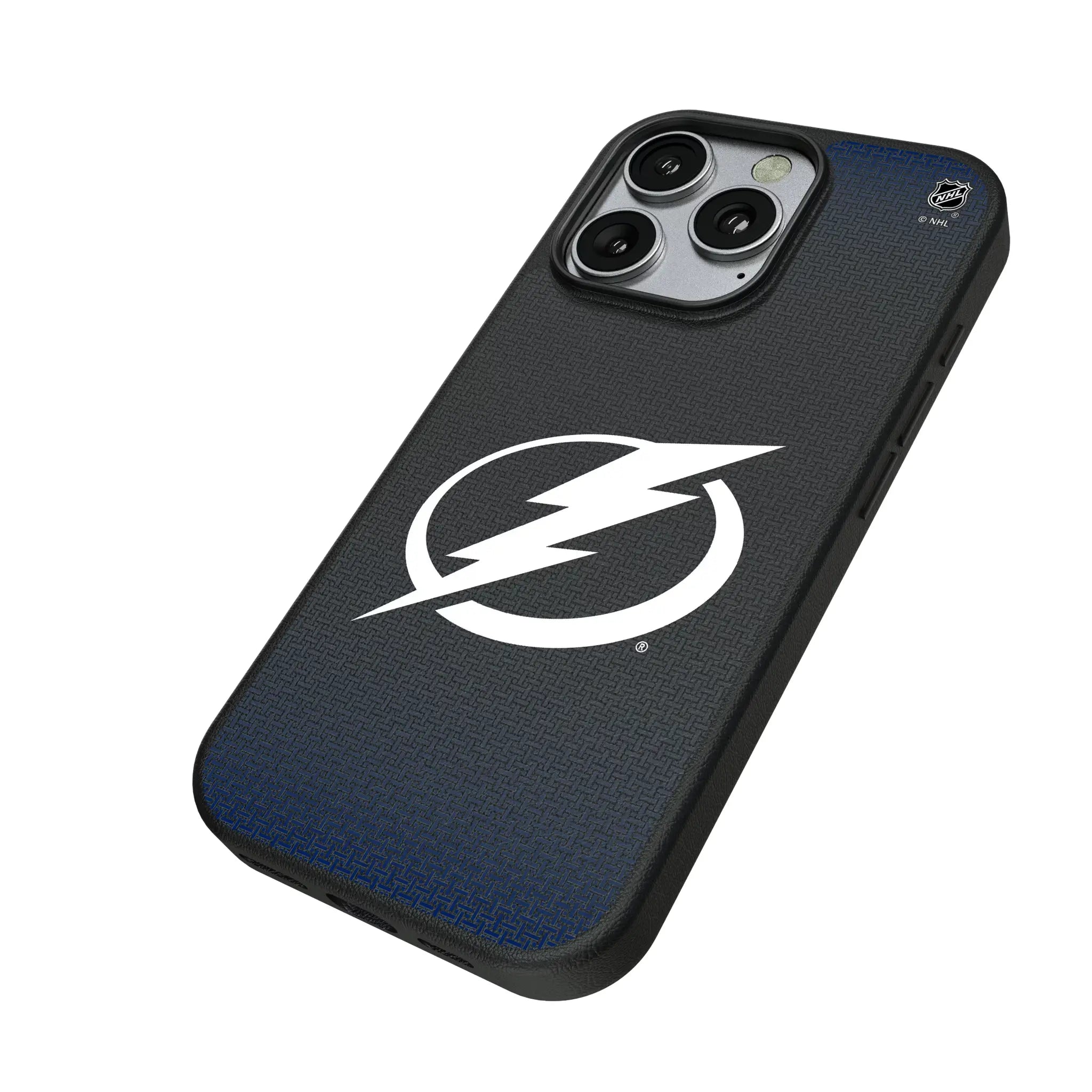 Tampa Bay Lightning Linen iPhone MagSafe Compatible Phone Case for Apple iPhone - Isometric View