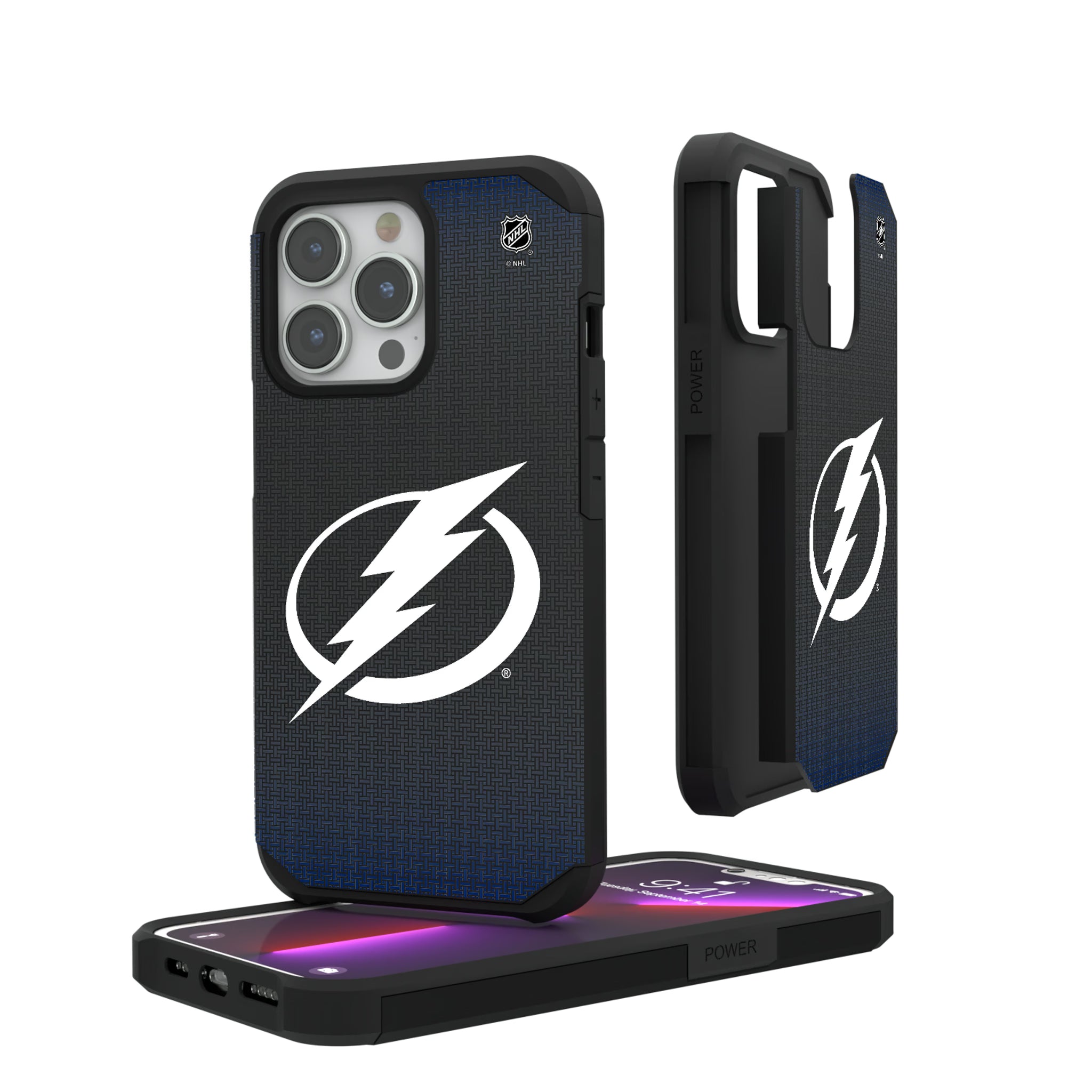 Tampa Bay Lightning Linen iPhone Rugged Phone Case for Apple iPhone#Device_iPhone 13 Pro
