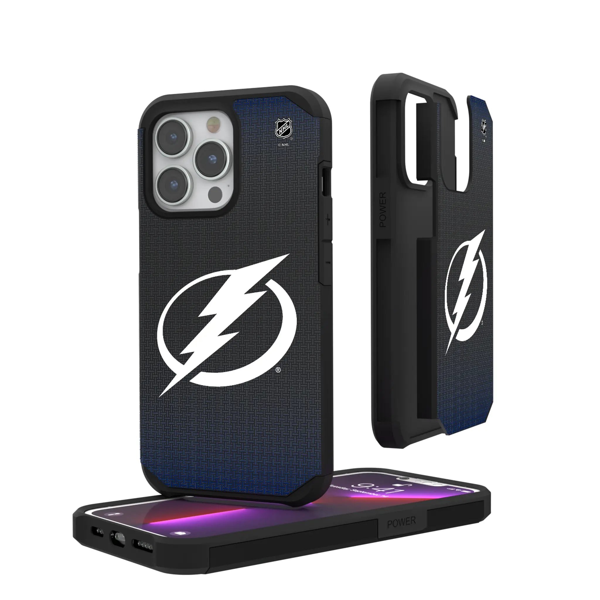 Tampa Bay Lightning Linen iPhone Rugged Phone Case for Apple iPhone