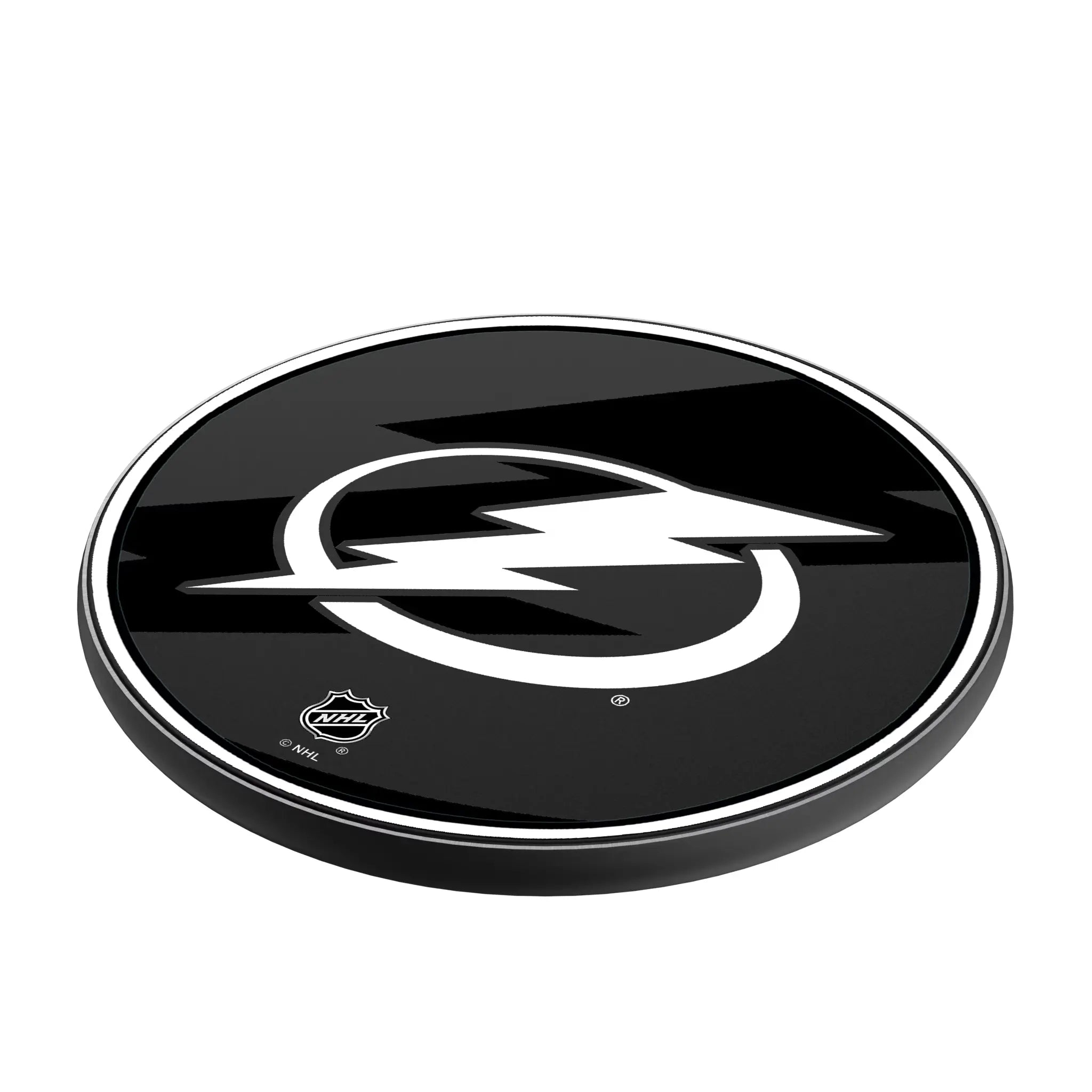 Tampa Bay Lightning Monocolor Tilt 15-Watt Wireless Charger - Isometric View