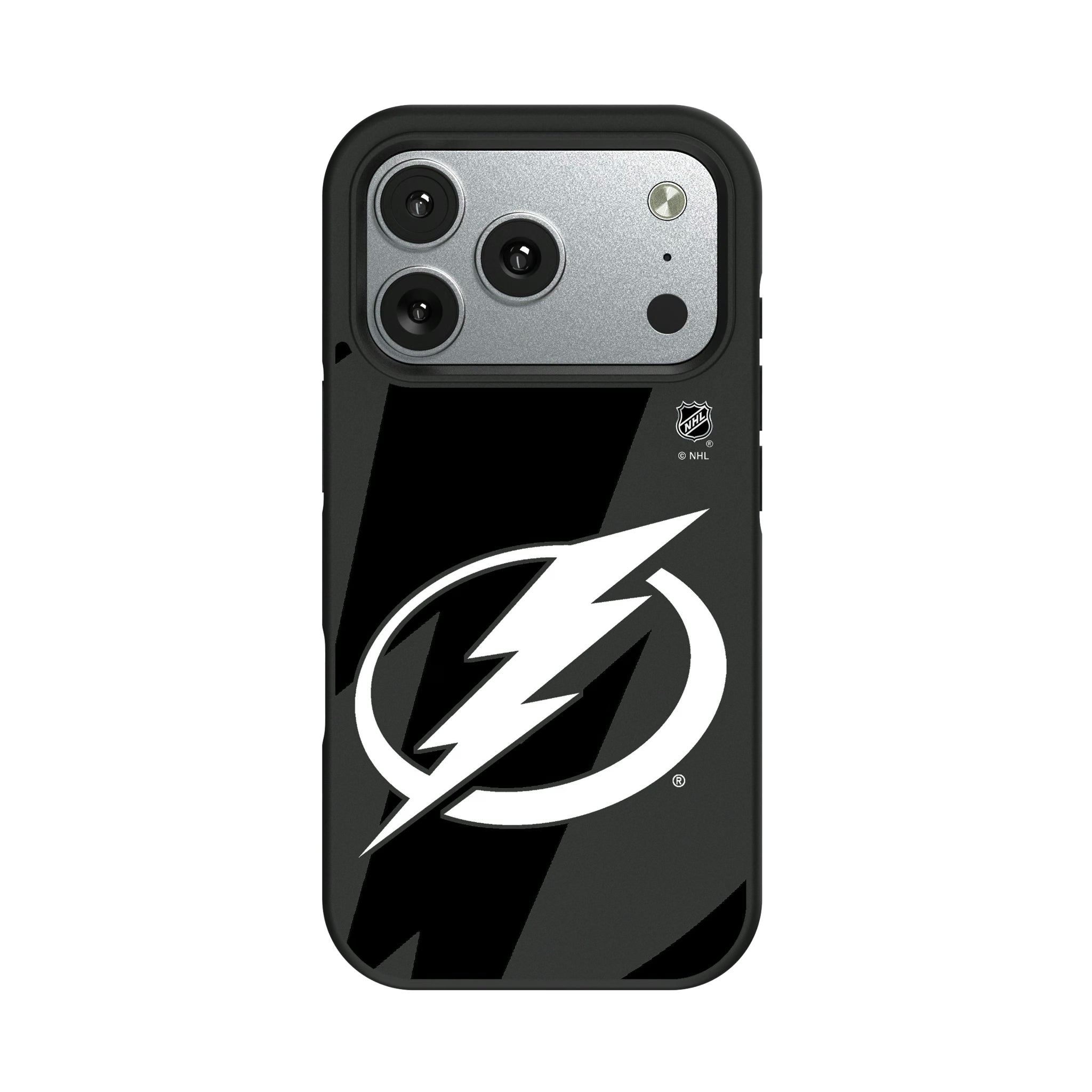 Tampa Bay Lightning Monocolor Tilt iPhone Bump Phone Case for Apple iPhone#Device_iPhone 17 Pro