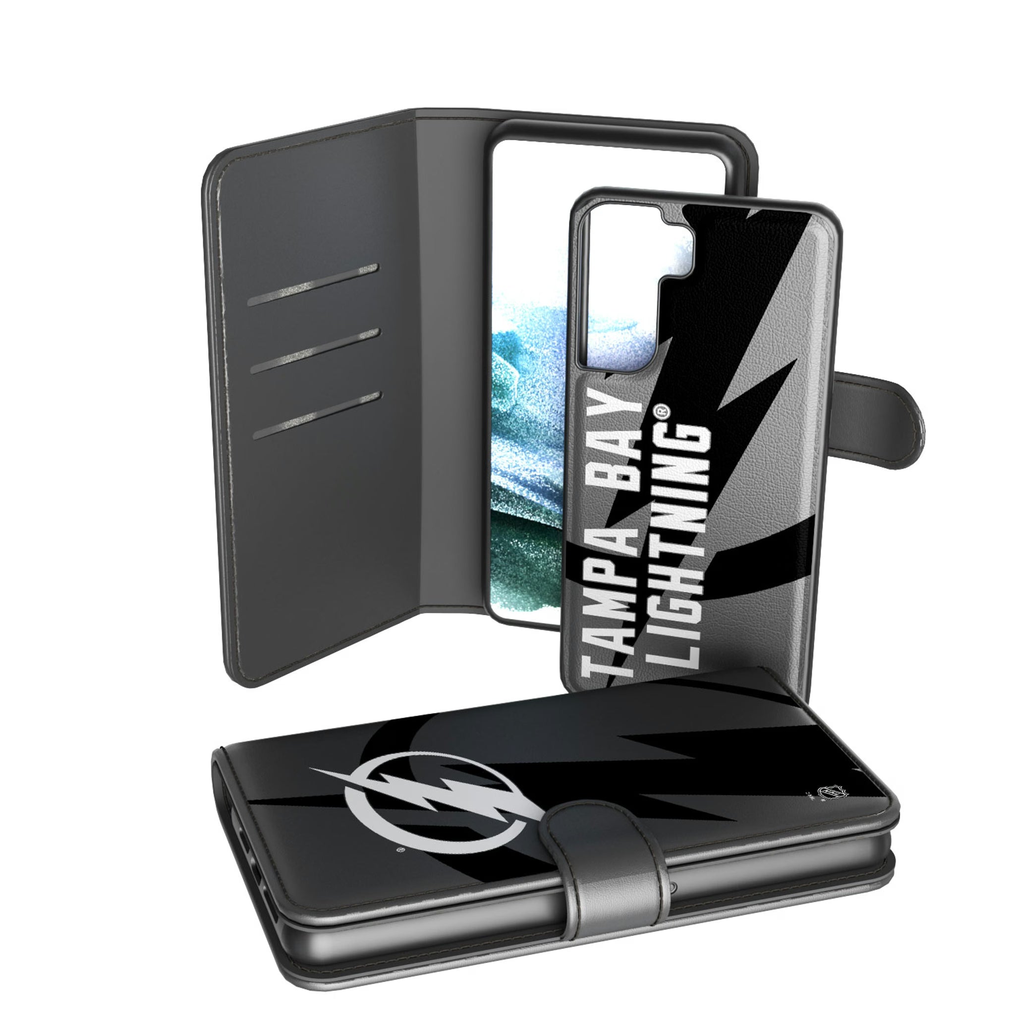 Tampa Bay Lightning Monocolor Tilt Galaxy Wallet Phone Case for Samsung Galaxy