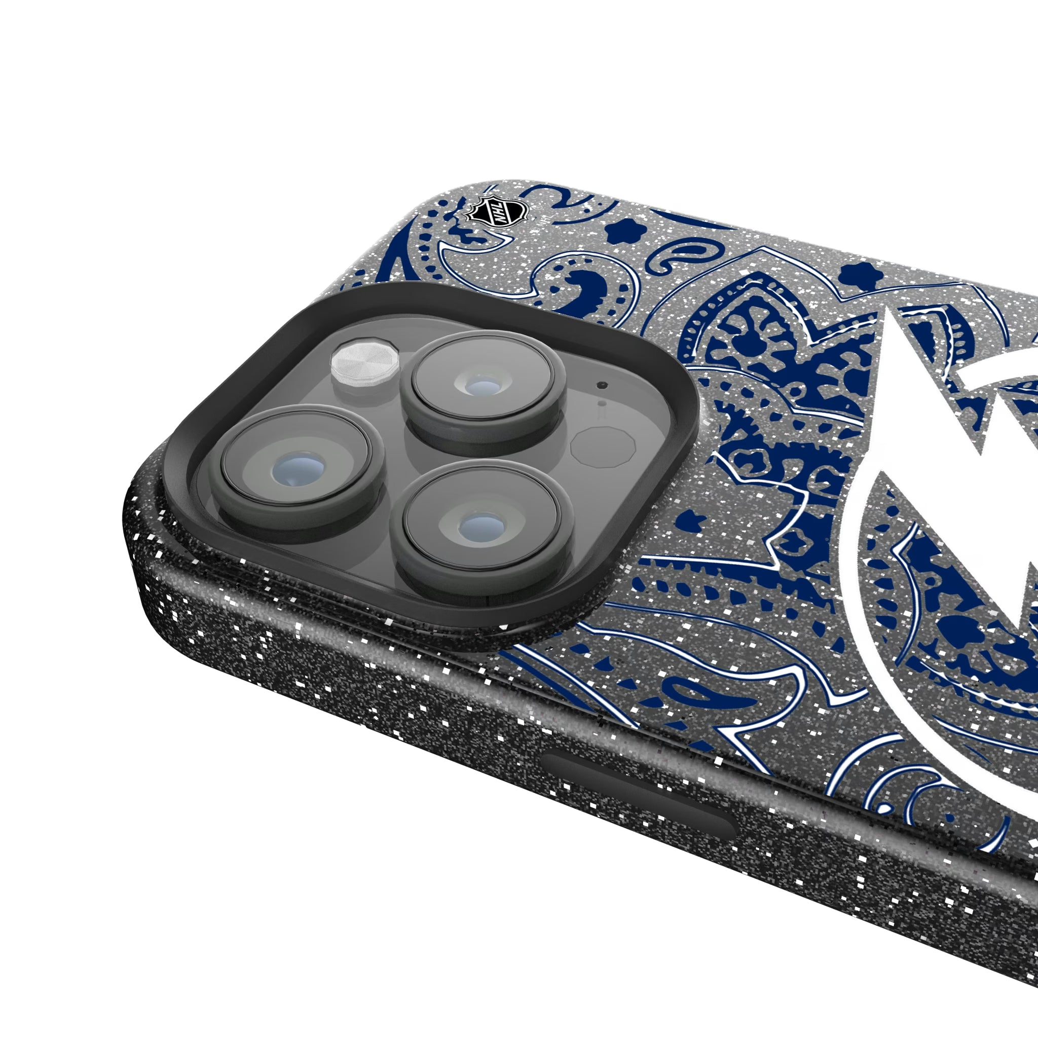 Tampa Bay Lightning Paisley iPhone Bling Phone Case for Apple iPhone - Detail