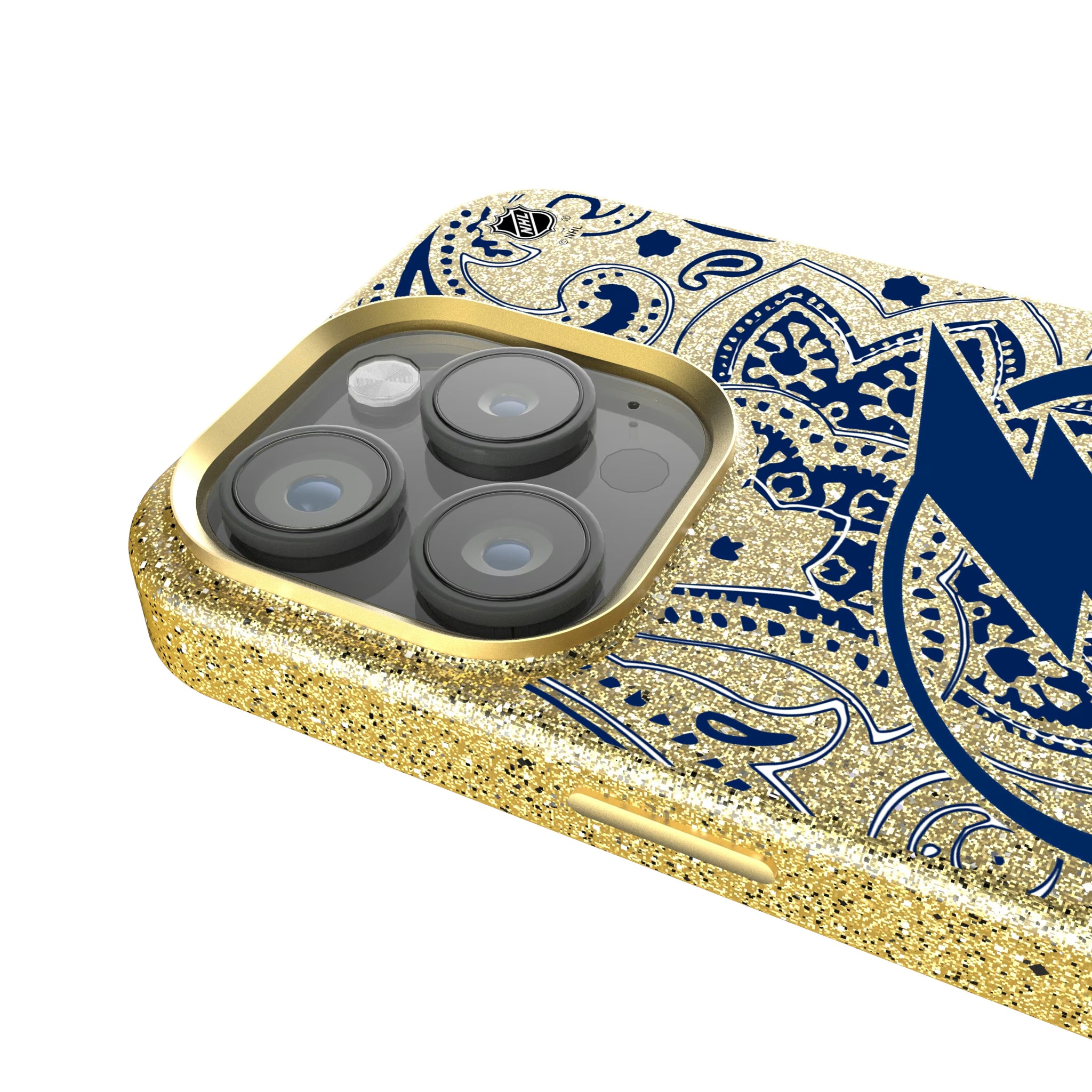 Tampa Bay Lightning Paisley iPhone Bling Phone Case for Apple iPhone - Detail