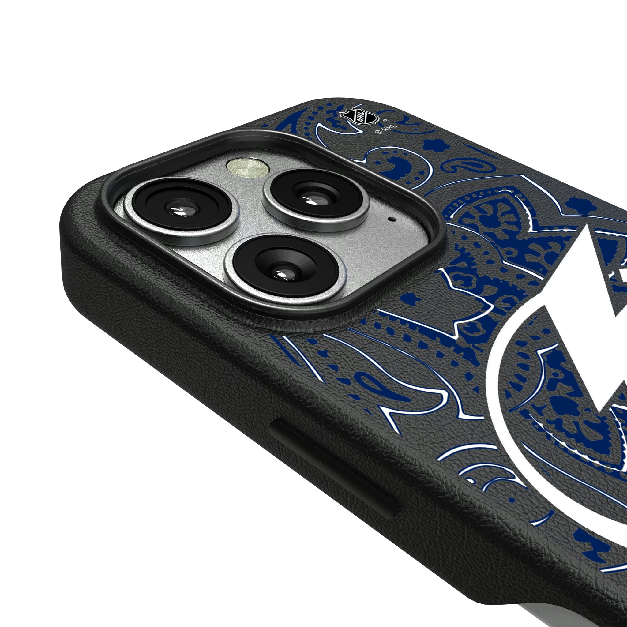 Tampa Bay Lightning Paisley iPhone MagSafe Compatible Phone Case for Apple iPhone - Detail