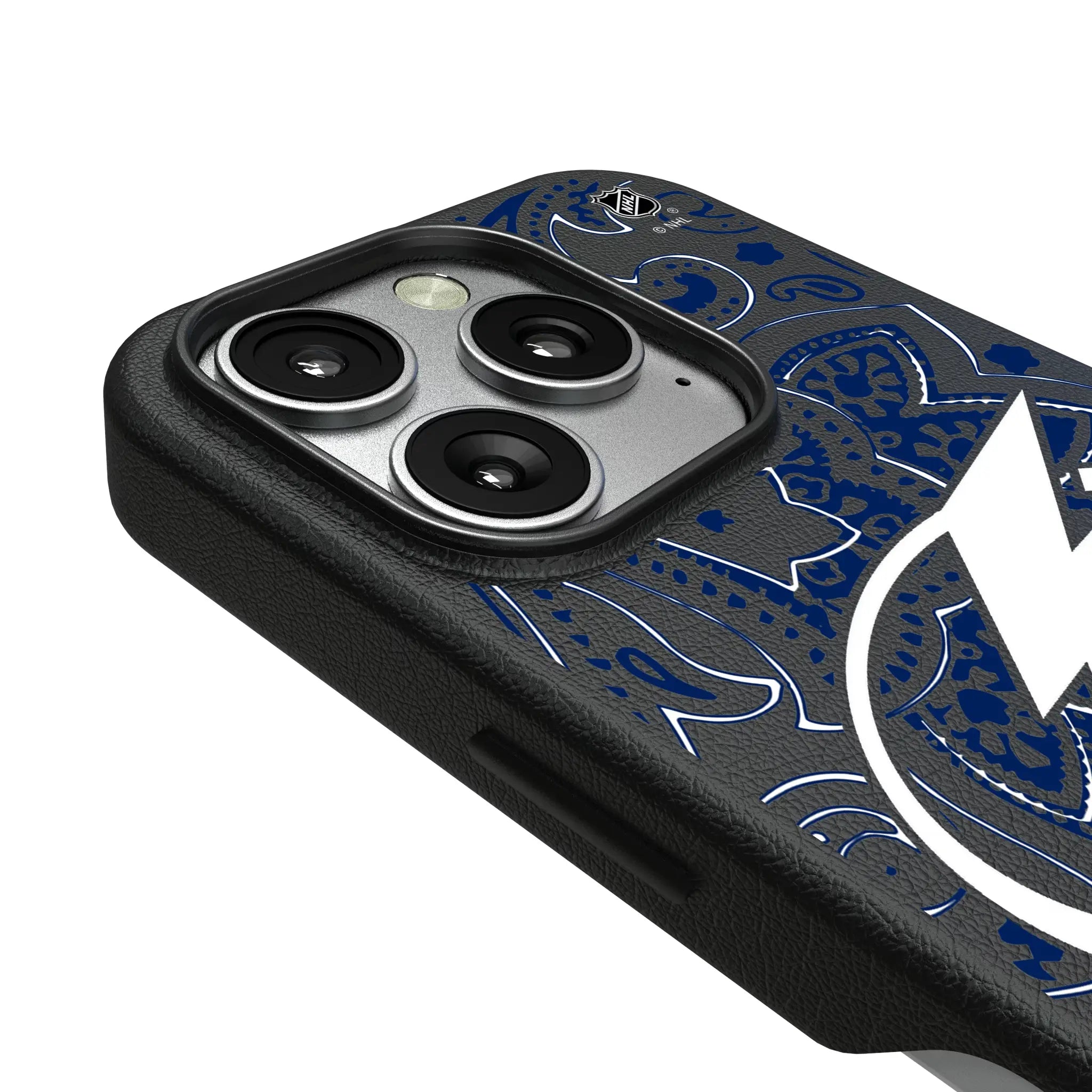 Tampa Bay Lightning Paisley iPhone MagSafe Compatible Phone Case for Apple iPhone - Detail