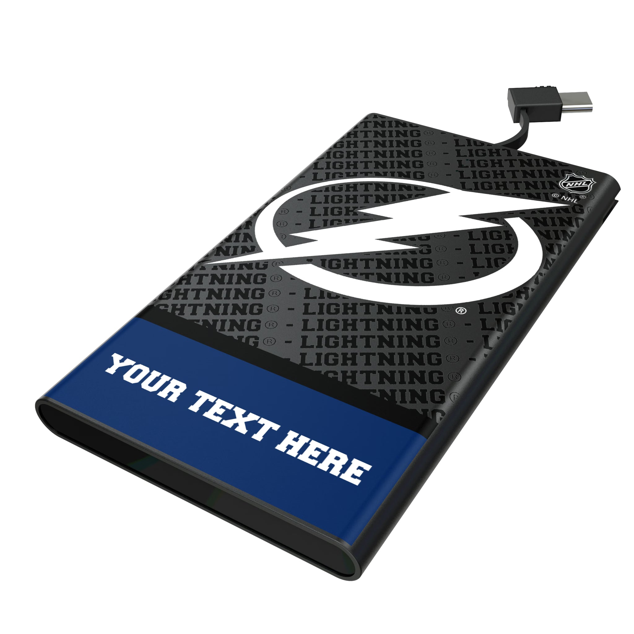 Tampa Bay Lightning Personalized EndZone Plus 5000mAh Flat Powerbank