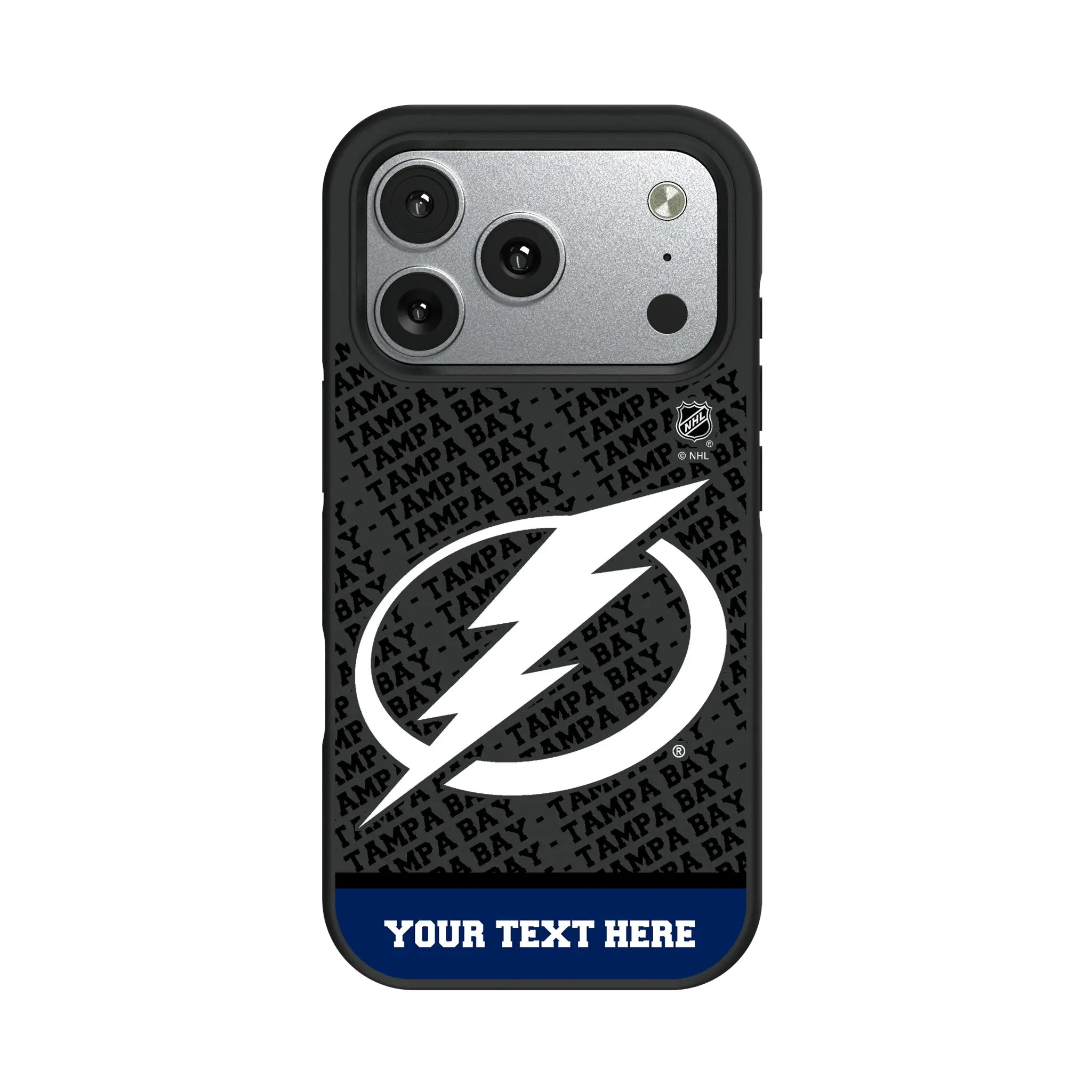 Tampa Bay Lightning Personalized EndZone Plus iPhone Bump Phone Case for Apple iPhone#Device_iPhone 17 Pro