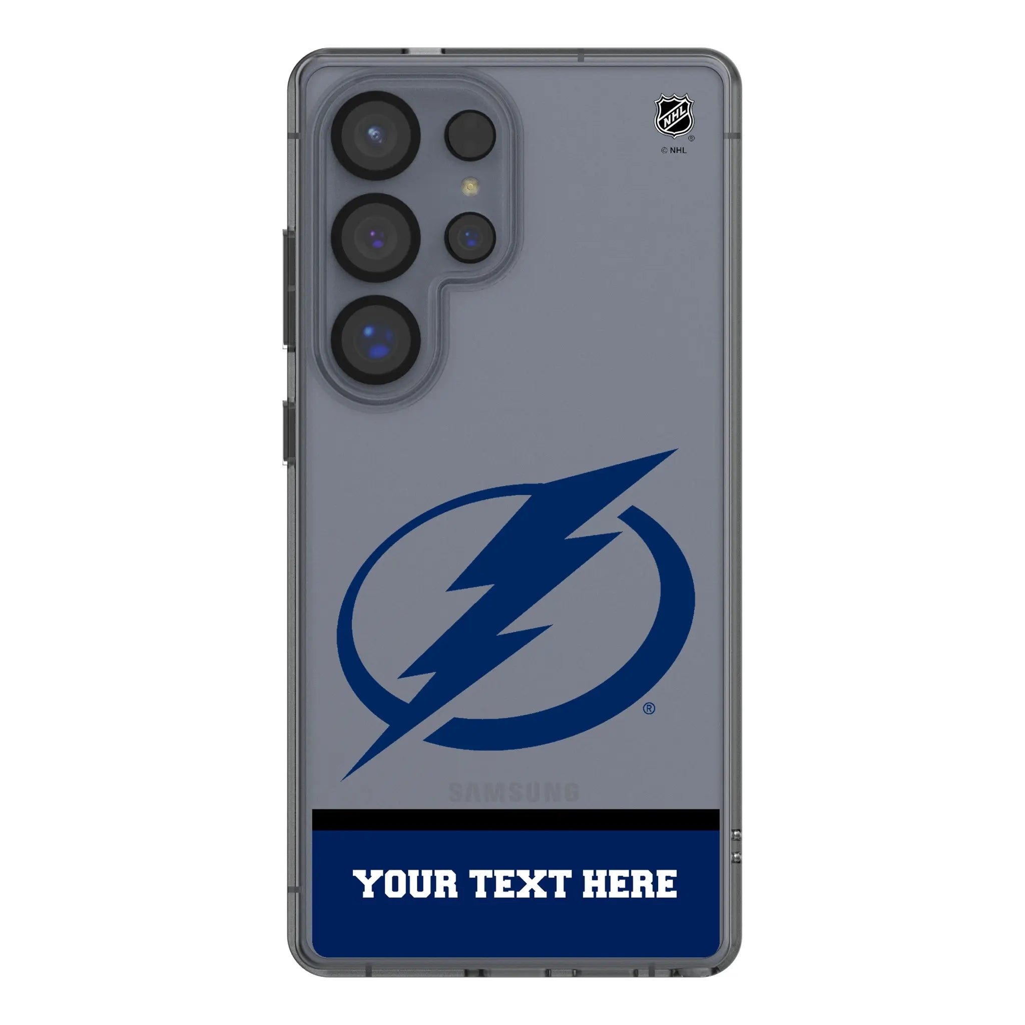 Tampa Bay Lightning Personalized EndZone Plus Galaxy Clear Phone Case for Samsung Galaxy#Device_Galaxy S25 Ultra